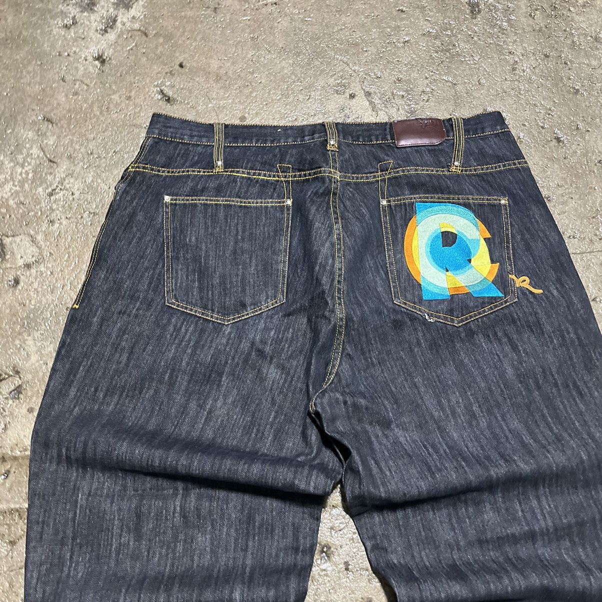 JNCO Crazy Vintage Y2K Rocawear Skater Jeans Wide Leg Unique Size US 44 / EU 60 - 3 Thumbnail