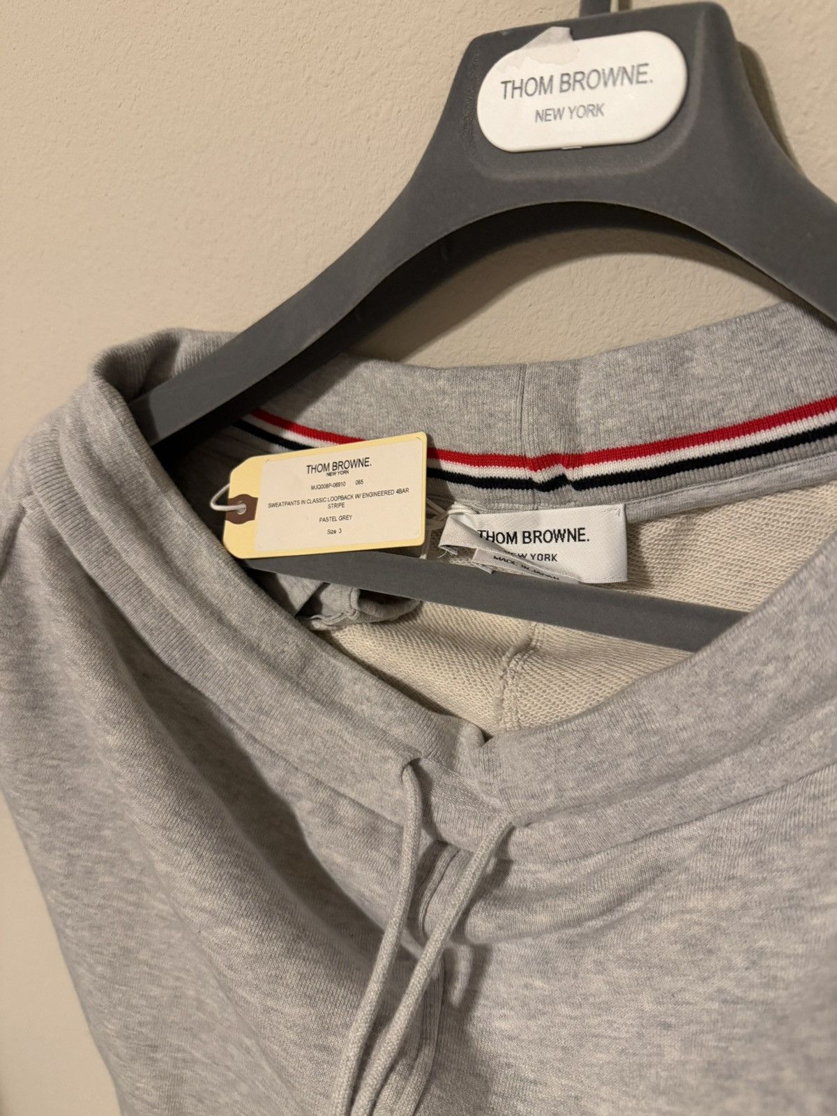 Thom Browne [BNWT] Thom Browne 4-Bar Classic Sweatpants - Grey (Size 3) Size US 34 / EU 50 - 3 Thumbnail