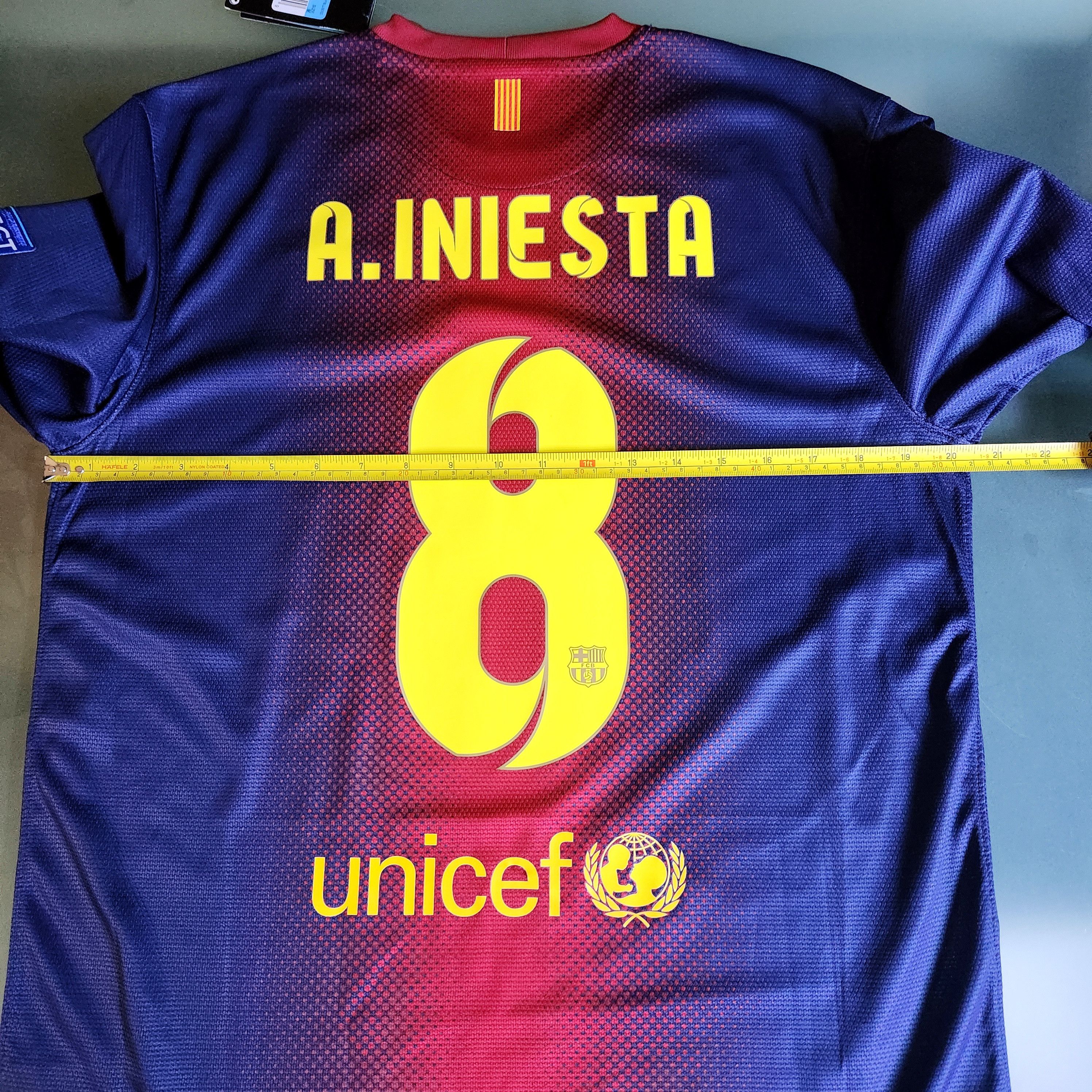 Nike Authentic Barcelona INIESTA 2012-2013 Long Sleeve L/S Home Size US M / EU 48-50 / 2 - 16 Thumbnail