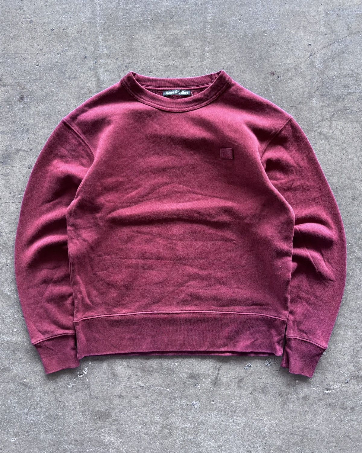 Acne Studios × Japanese Brand 2000s Cane Studios Maroon Crewneck Size US M / EU 48-50 / 2 - 1 Thumbnail