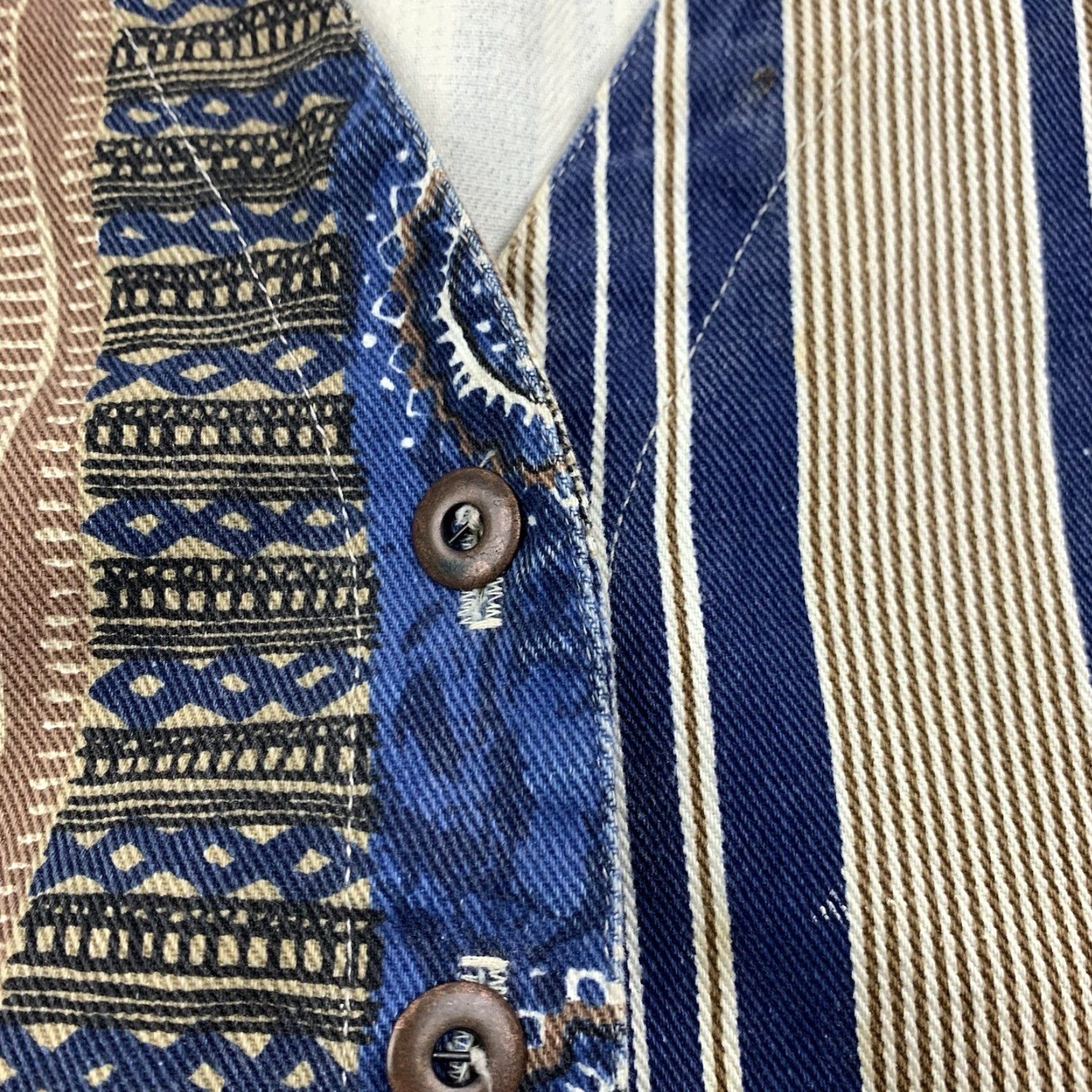 Vintage VINTAGE Stampede Western Vest Womens Medium Casual Cotton 80s 90s American Cowboy Size M / US 6-8 / IT 42-44 - 3 Thumbnail