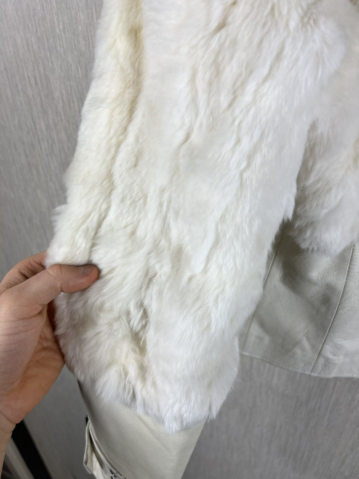 Vintage Vintage Conbipel y2k fur leather belt cropped jacket retro Size S / US 4 / IT 40 - 25 Thumbnail
