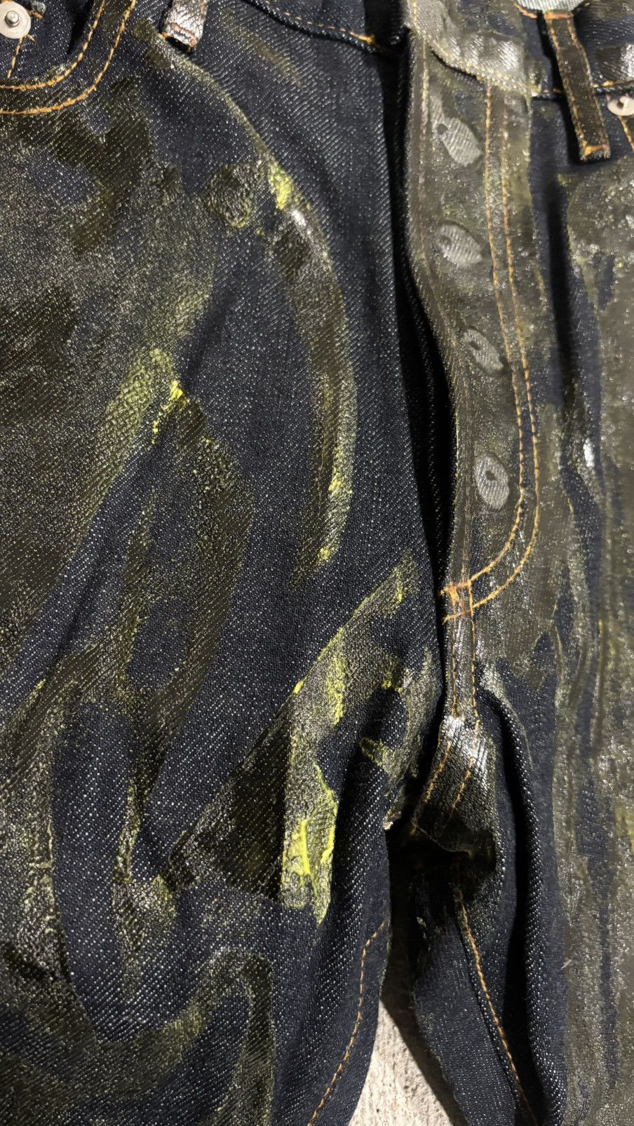 Dior × Hedi Slimane AW03 Dior Homme By Hedi Slimane Waxed Luster Denim Size US 32 / EU 48 - 11 Thumbnail