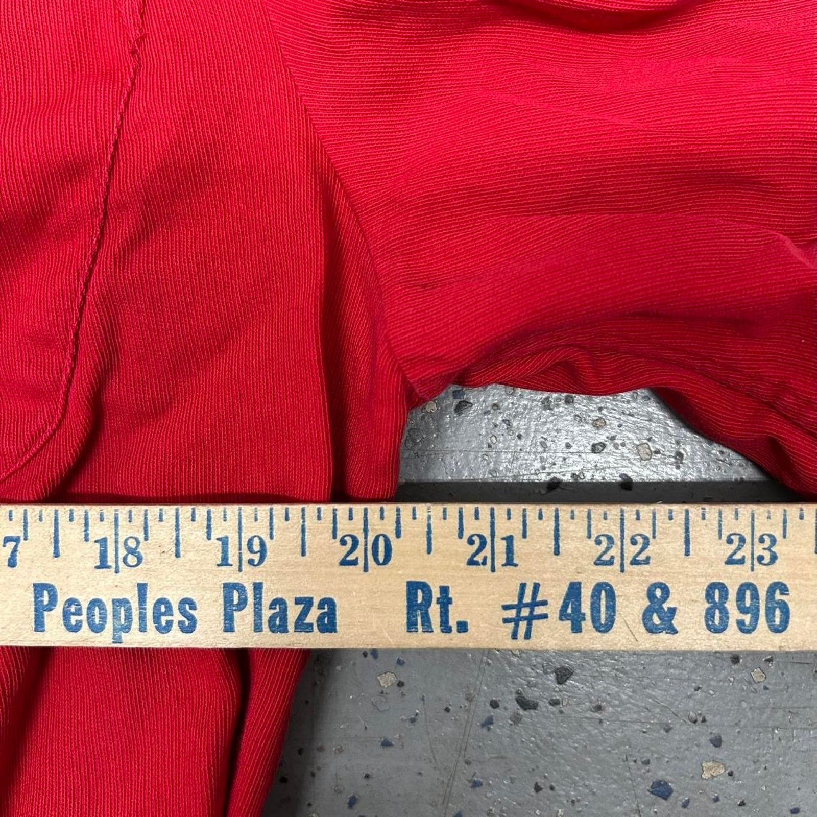 Other VTG 50s Distress/Thrash Red/burgundy buck skein cardigan Size US L / EU 52-54 / 3 - 6 Thumbnail