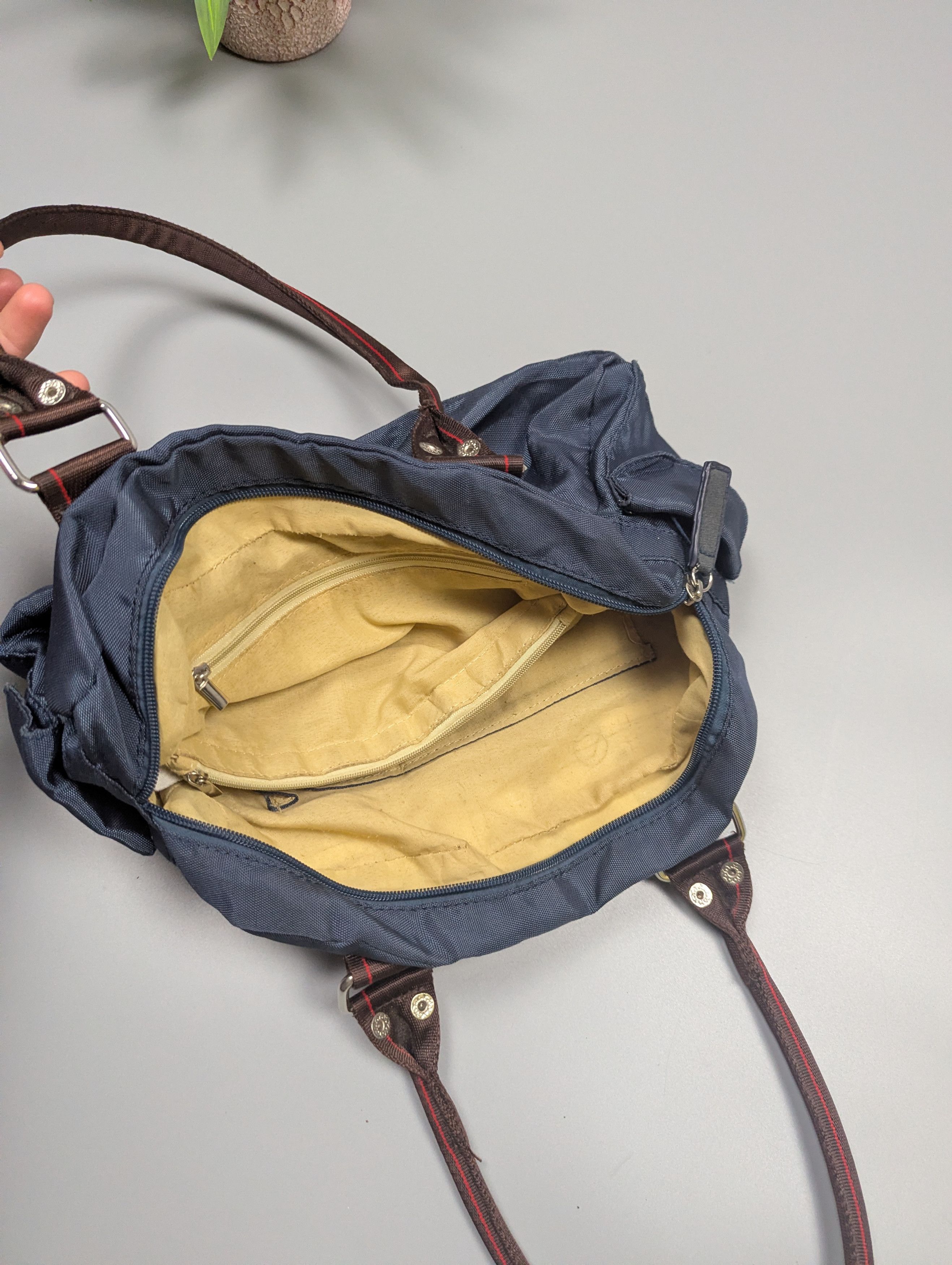 Vintage Vintage Y2K Blue Canvas Multi-Pocket Utility Bag Size ONE SIZE - 13 Thumbnail