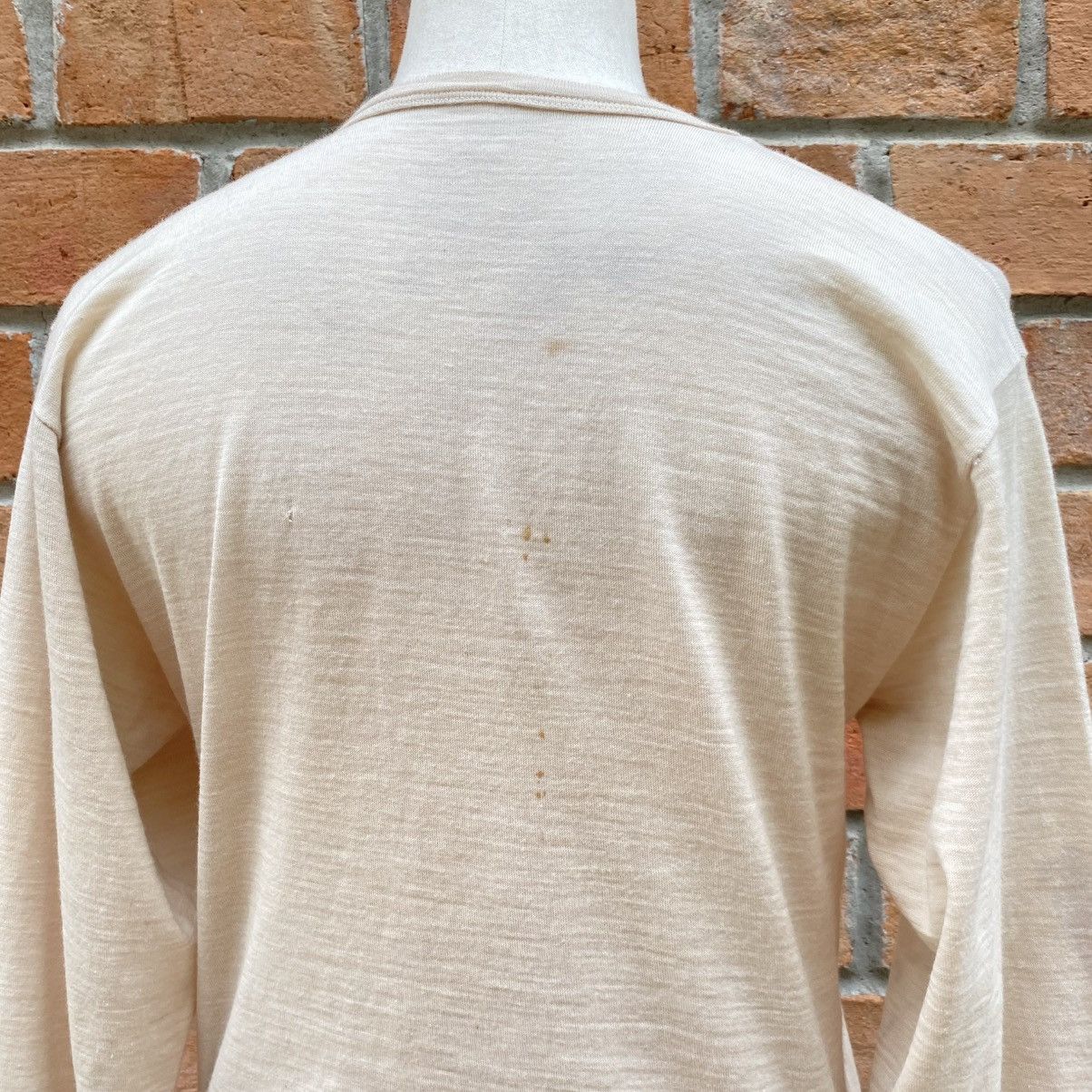 Vintage MARINA LITARE Brown Stretch Knit Logo Dress Long Sleeves Size S / US 4 / IT 40 - 7 Thumbnail
