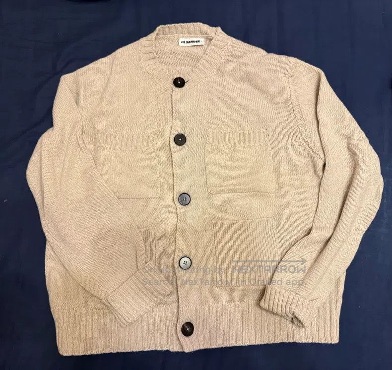 Jil Sander Jil Sander size 38 Beige four-pocket cardigan sweater Size M / US 6-8 / IT 42-44 - 1 Thumbnail