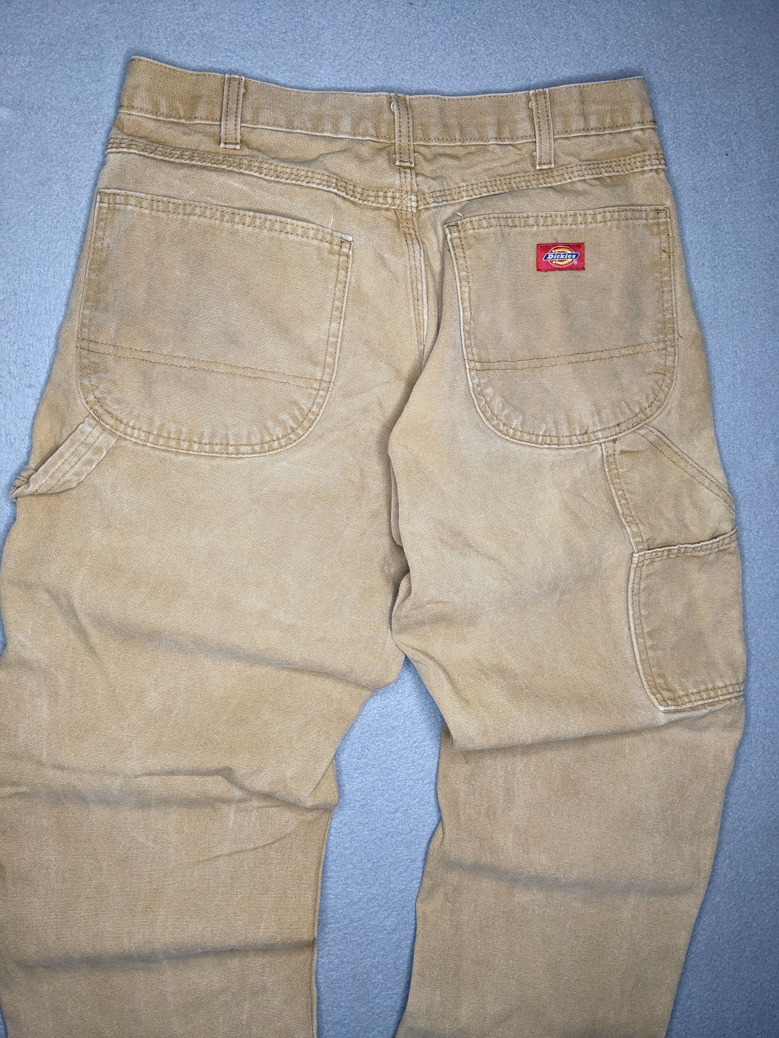 Dickies Dickies Carpenter Pants 30x30 Canvas Baggy Beige Distressed Size US 30 / EU 46 - 3 Thumbnail