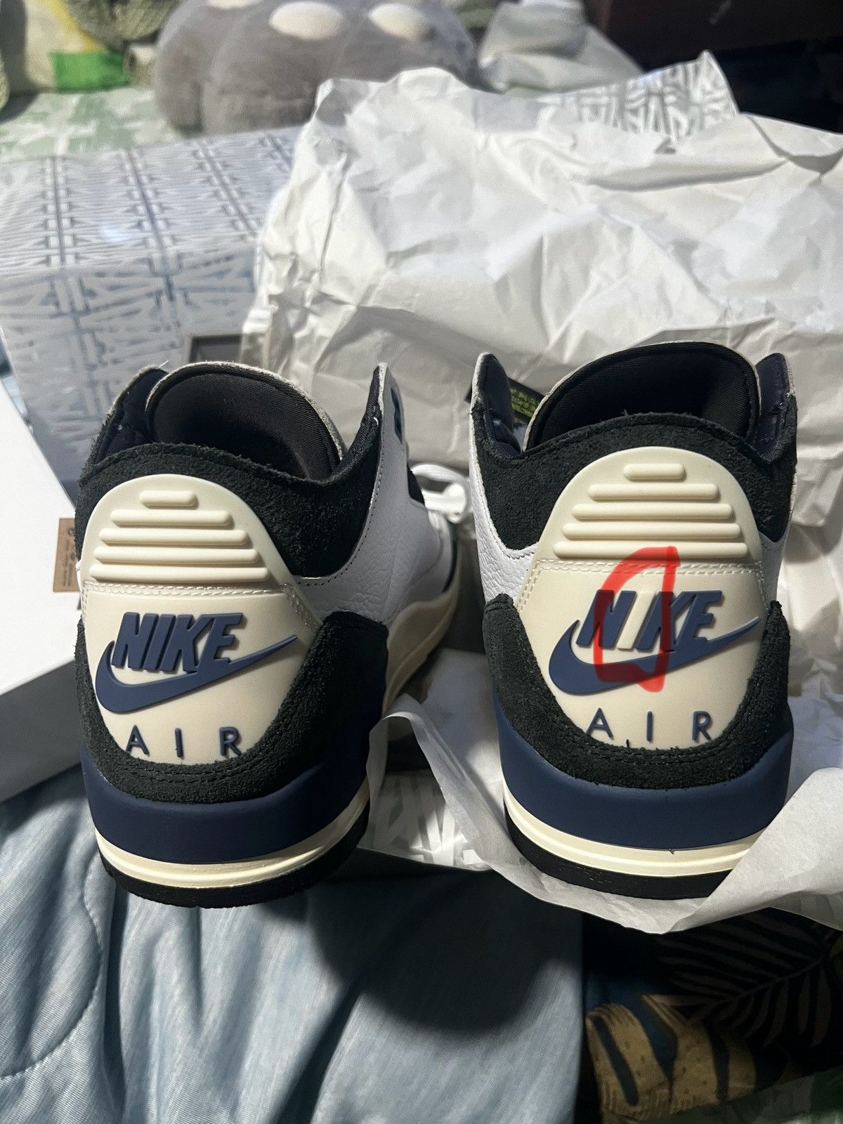Jordan Brand × Nike Rare Ama Maniere Jordan 3 Diffused Blue Size US 9.5 / EU 42-43 - 4 Thumbnail