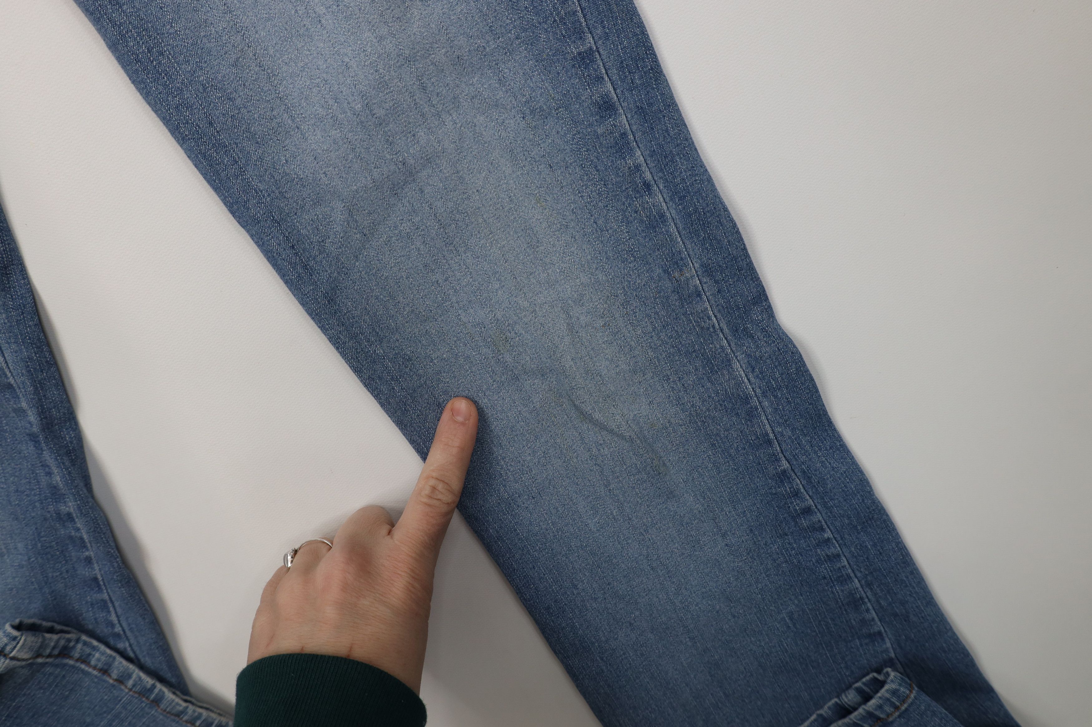 Vintage Vintage 90s Y2K Babydoll Tie Front Bella Flared Denim Jeans Size 26" / US 2 / IT 38 - 6 Thumbnail
