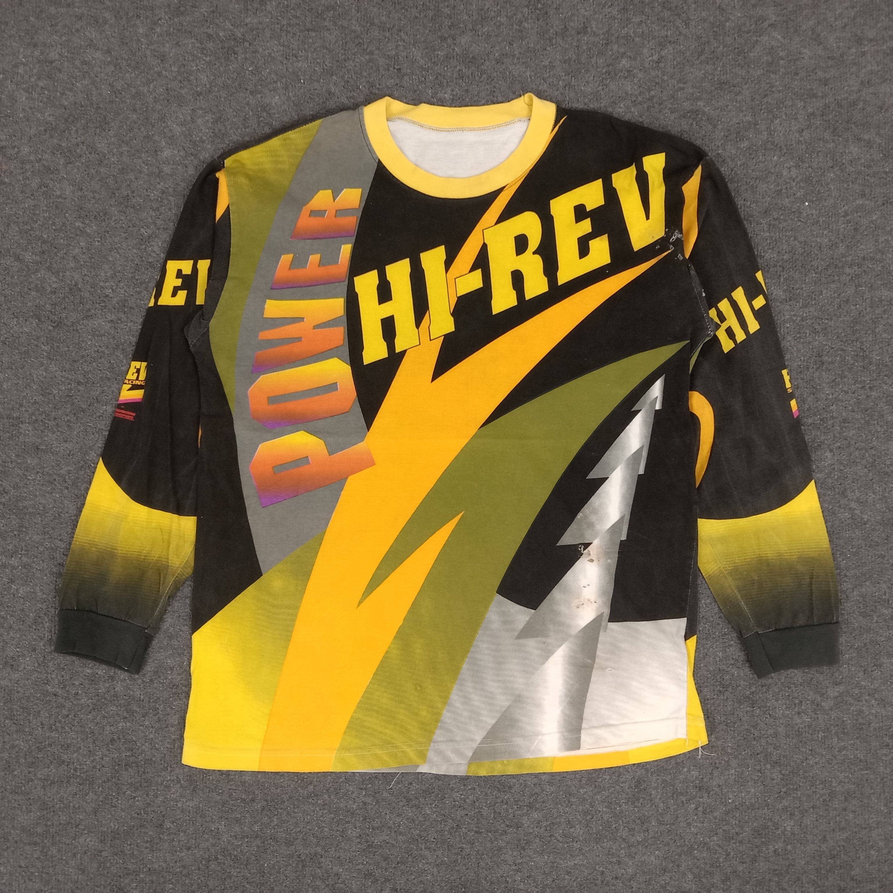 Japanese Brand × Vintage HI-REV Motocross Racing Long Sleeve Tshirt Size US XL / EU 56 / 4 - 1 Thumbnail