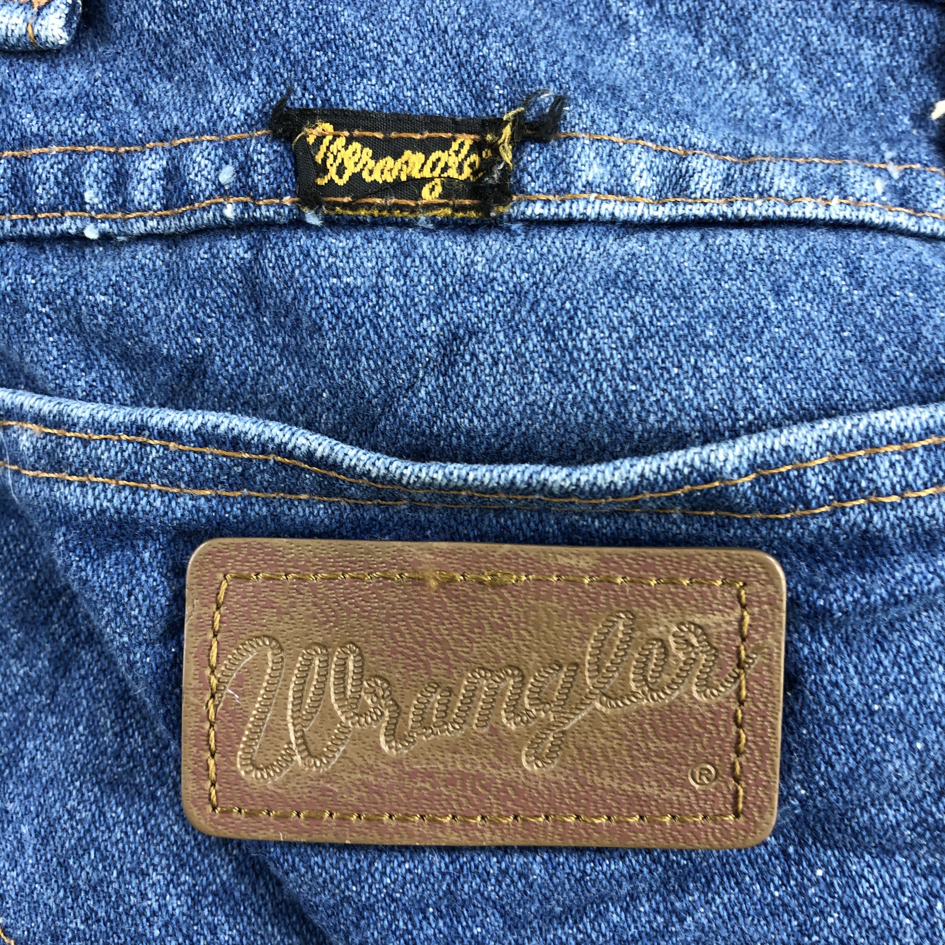 Vintage Vintage Blue Wash Wrangler Jeans-J2426 Size US 38 / EU 54 - 5 Thumbnail
