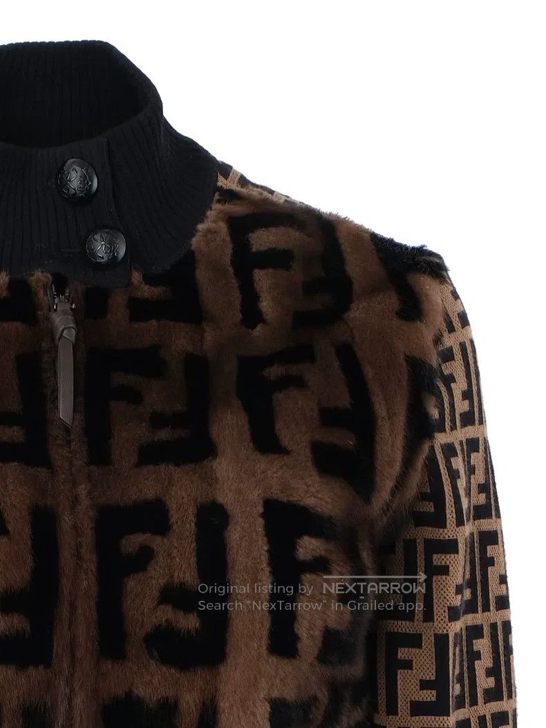 Fendi Fendi Mink Fur Mixed Monogram Fur Jacket Size XS / US 0-2 / IT 36-38 - 7 Thumbnail
