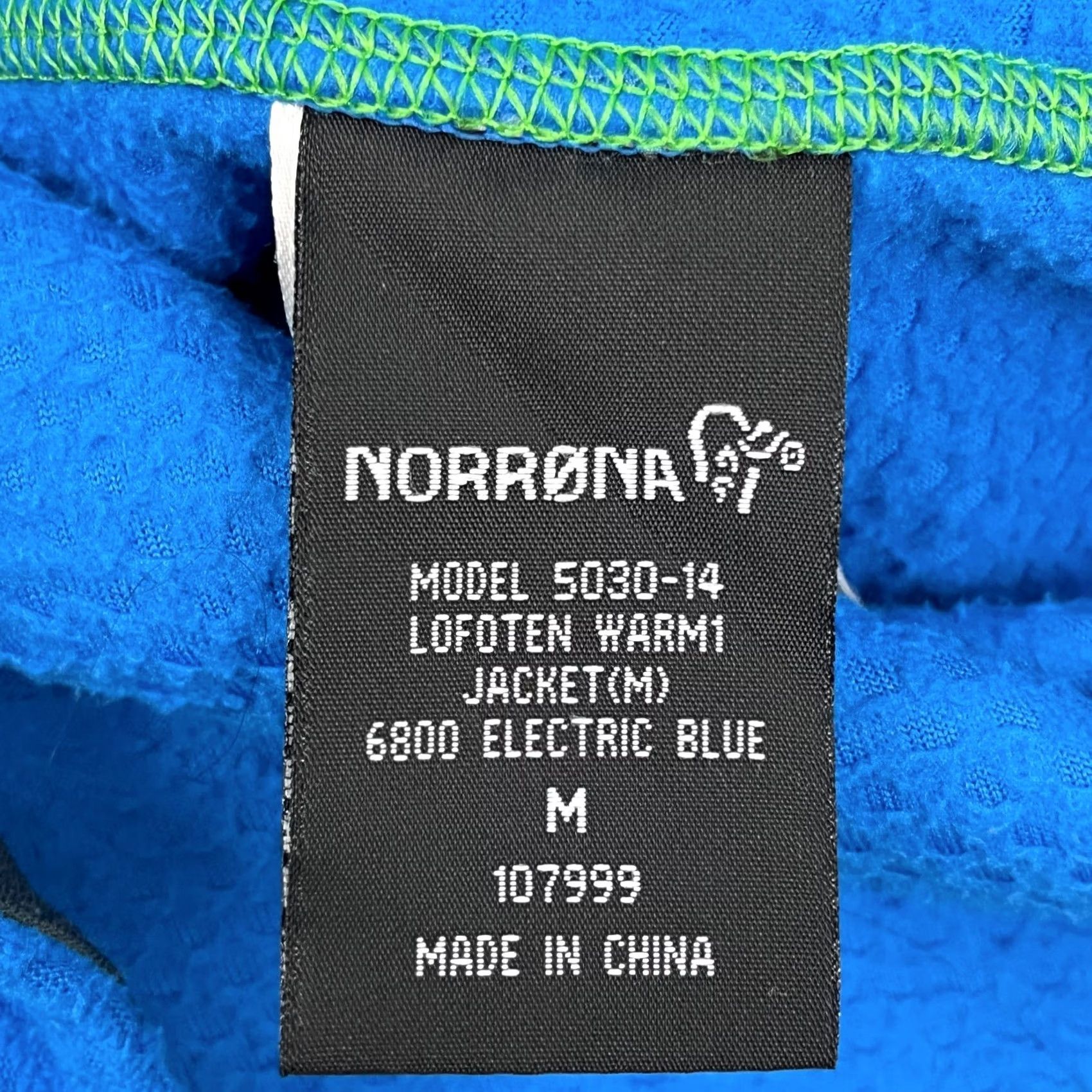 Vintage Norrona Lofoten Warm 1 Jacket Men M Blue Fleece Full Zip Outdoor Midlayer Hiking Shirt Size US M / EU 48-50 / 2 - 2 Thumbnail