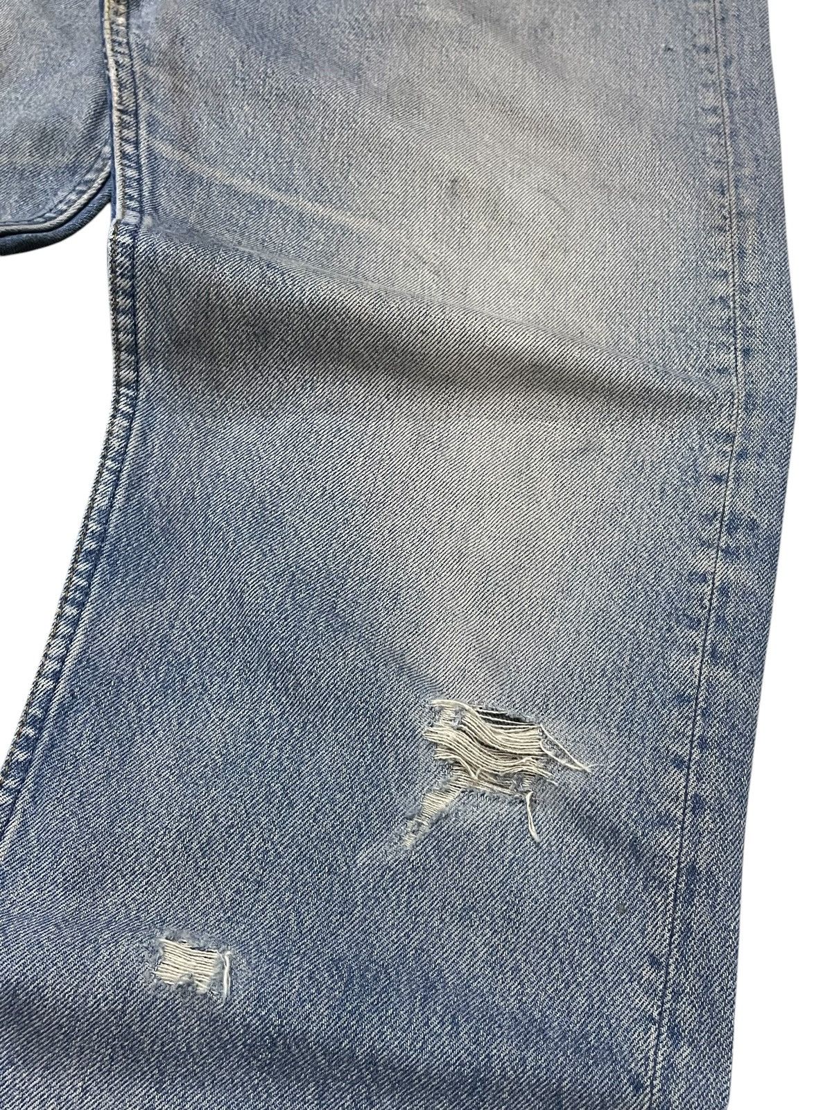 LVC × Levi's × Vintage Vintage Levis 501 Muddy Wash Distressed Jeans Size US 34 / EU 50 - 8 Thumbnail