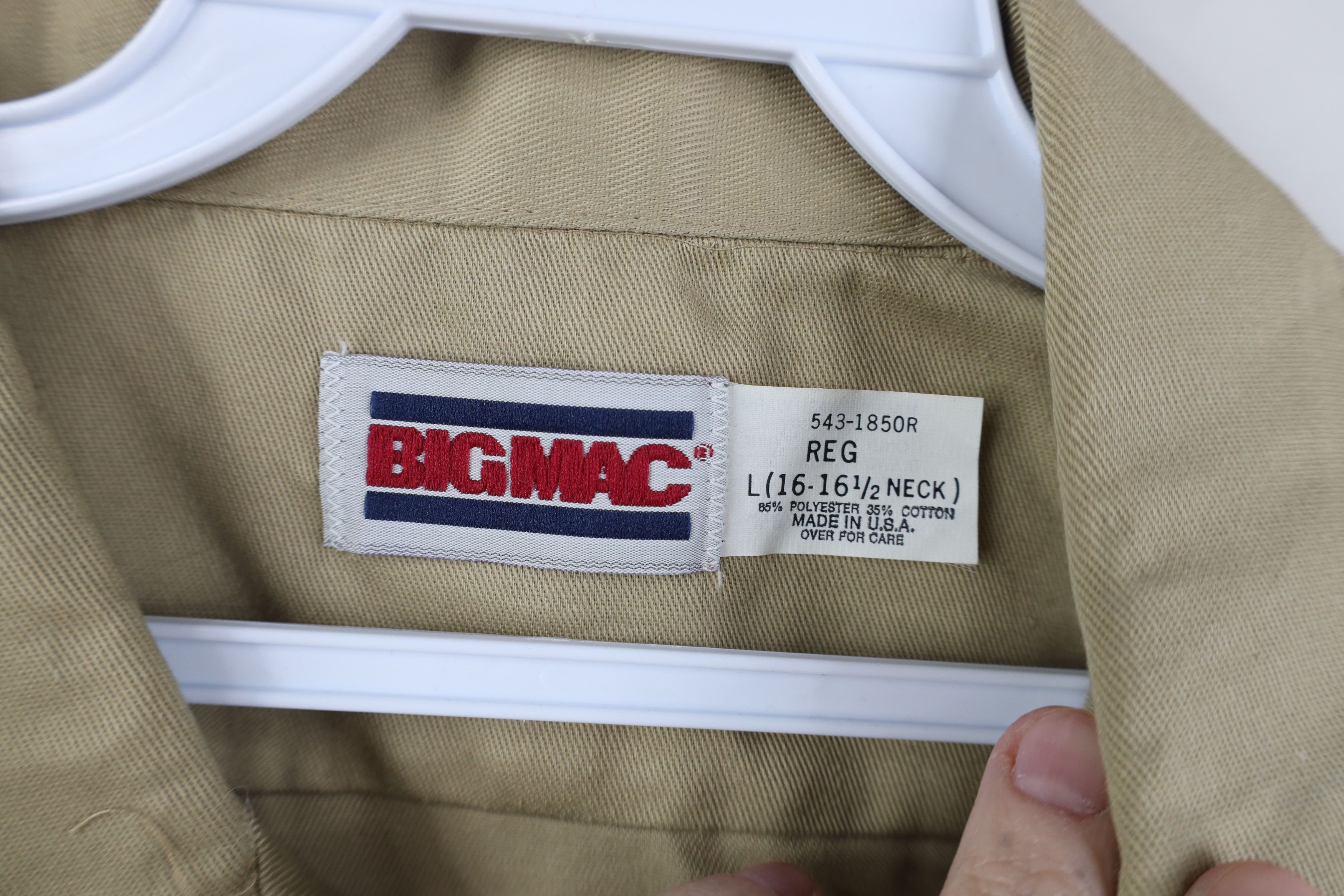 Vintage Deadstock Vintage 70s Big Mac Workwear Short Sleeve Shirt Size US L / EU 52-54 / 3 - 9 Thumbnail
