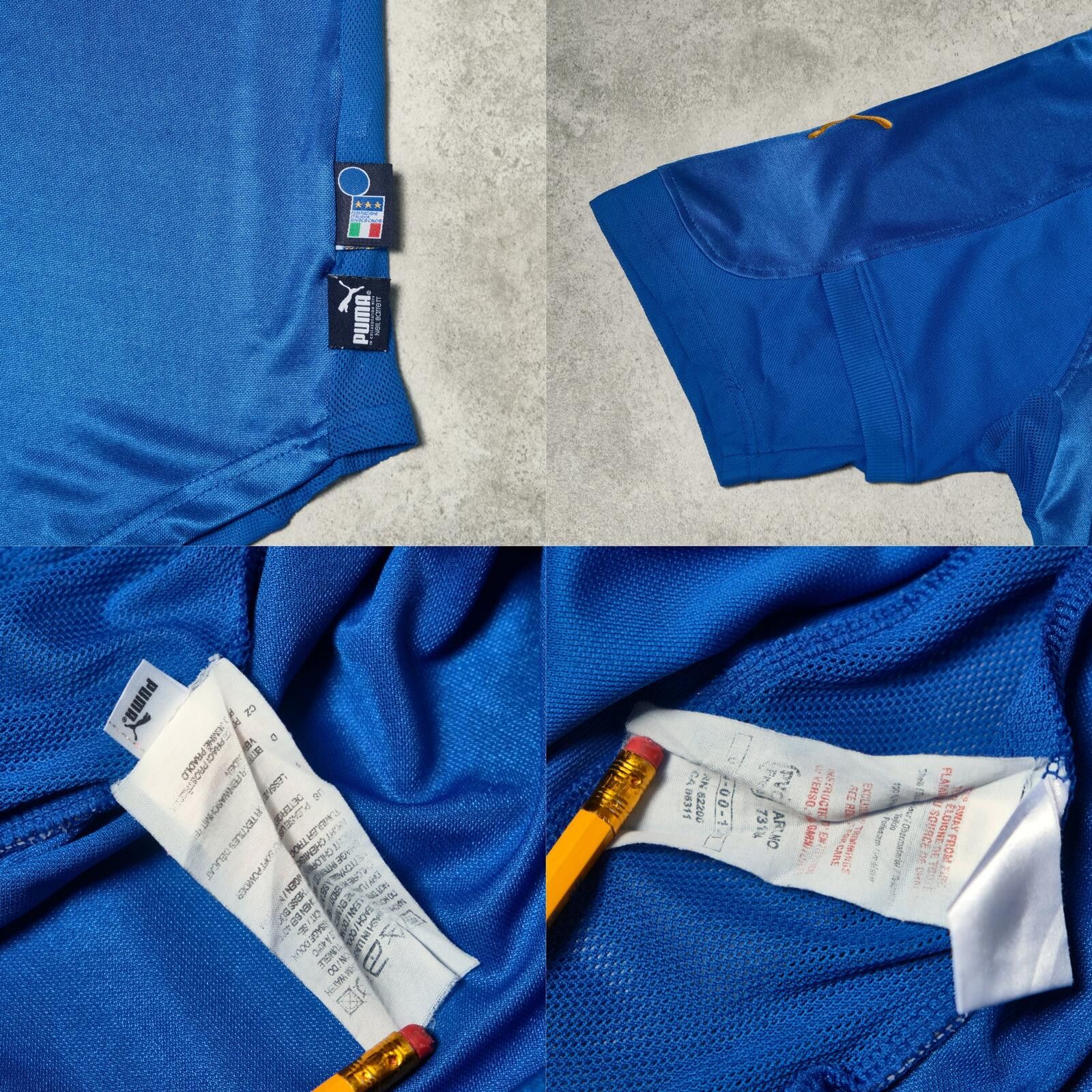Puma 2004/06 Italy Home Shirt Puma Vieri (L/XL) Size US L / EU 52-54 / 3 - 6 Thumbnail