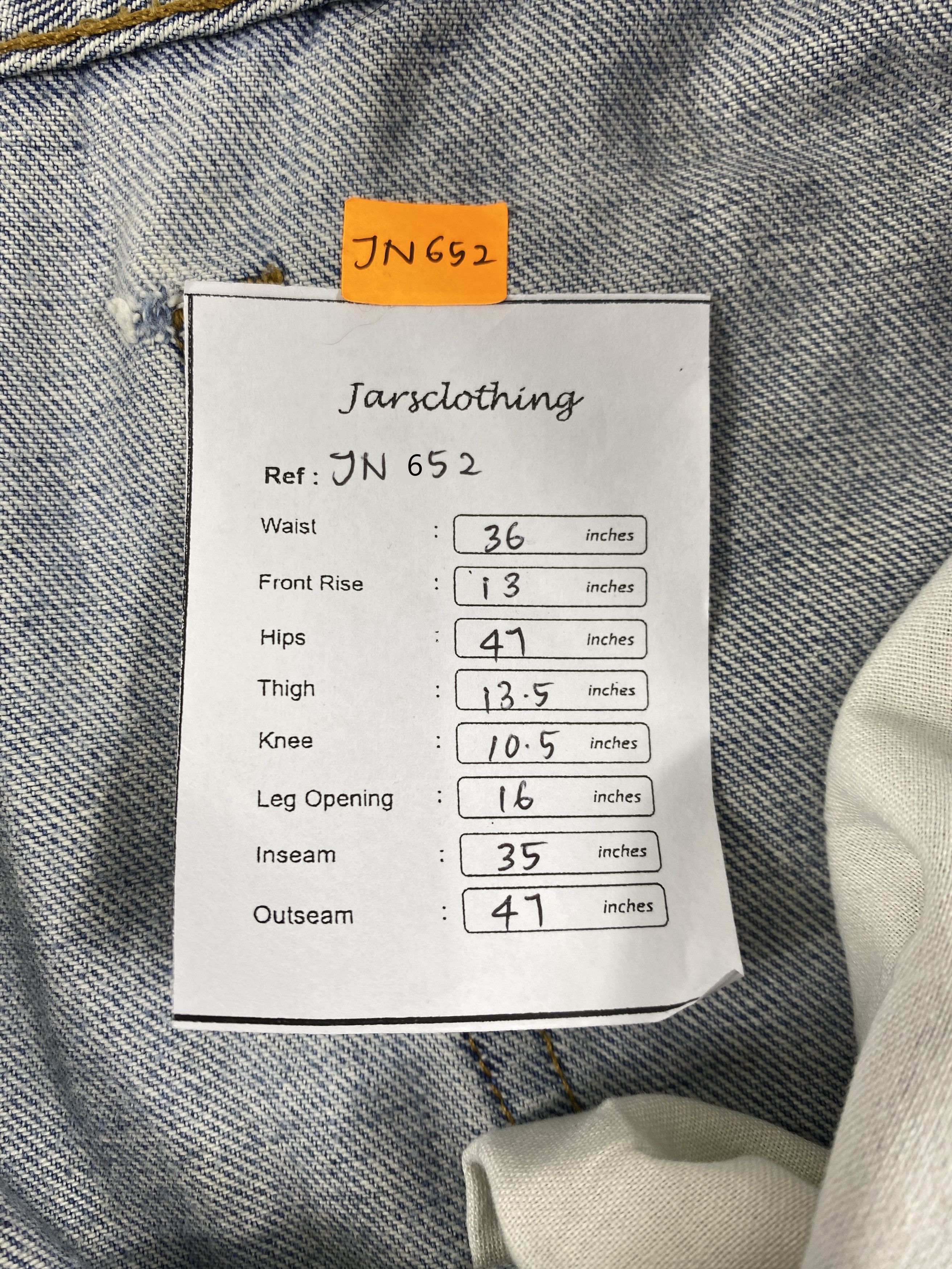Levi's Light Wash Vintage Levi's 550 Relaxed Fit Denim 36x35 -JN652 Size US 36 / EU 52 - 9 Thumbnail