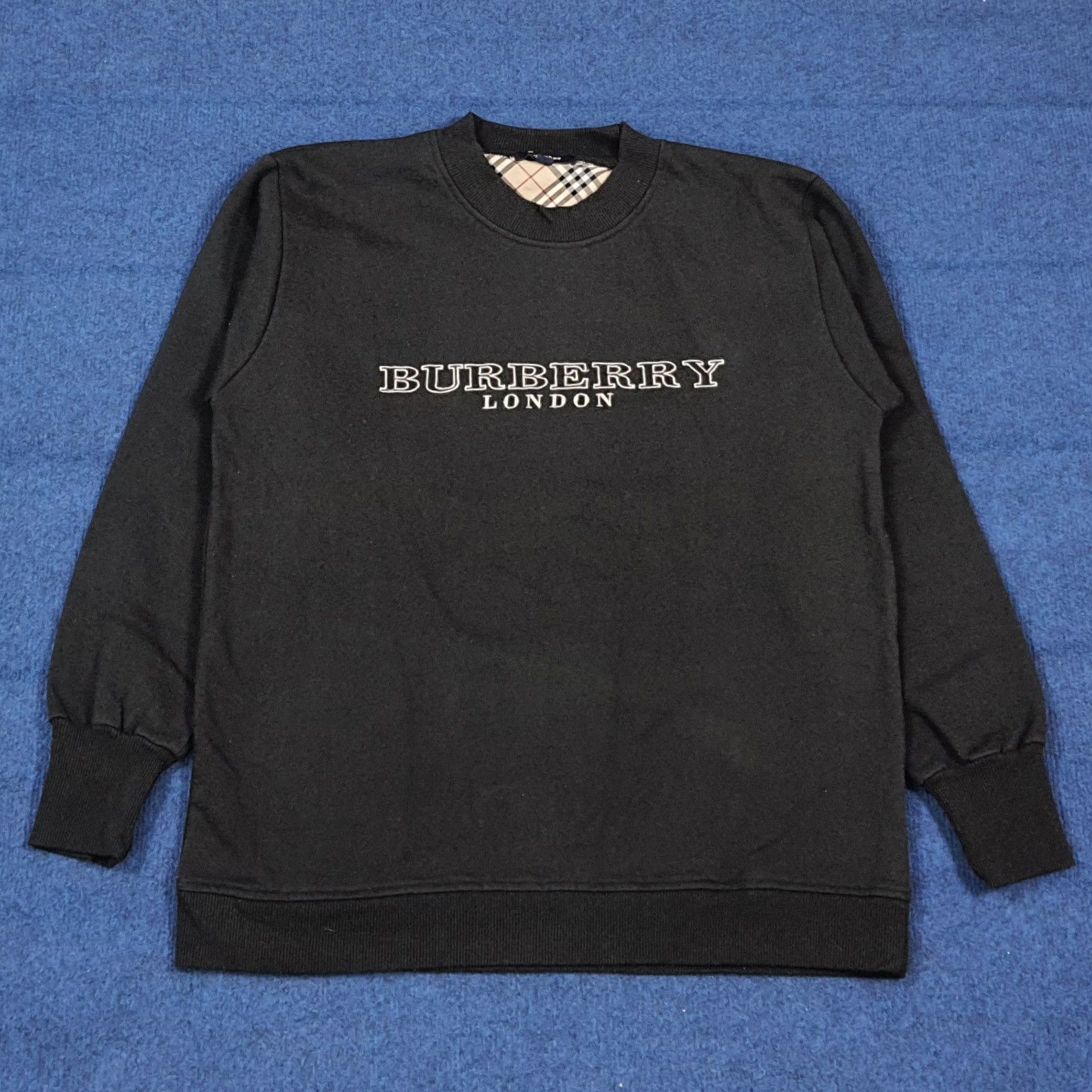 Burberry Vintage Burberry Nova Check Crewneck Sweatshirt C291N18 Size US M / EU 48-50 / 2 - 1 Thumbnail