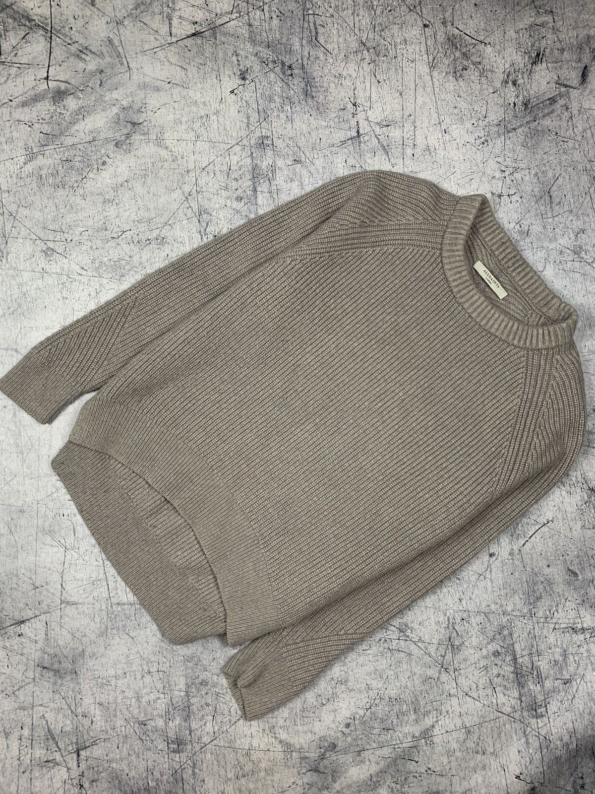 Allsaints Allsaints Knit Sweater Beige Luxury Patty Jumper Size L Top Size L / US 10 / IT 46 - 1 Thumbnail
