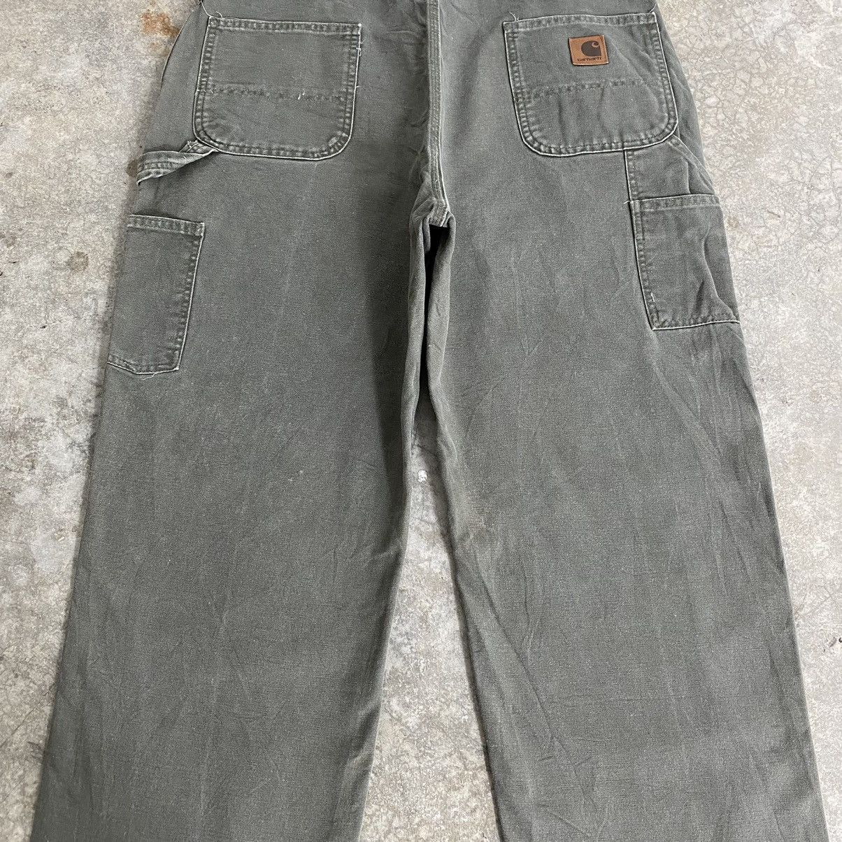 Carhartt Vintage Carhartt Moss Green Carpenter Work Pants Size US 39 - 14 Thumbnail