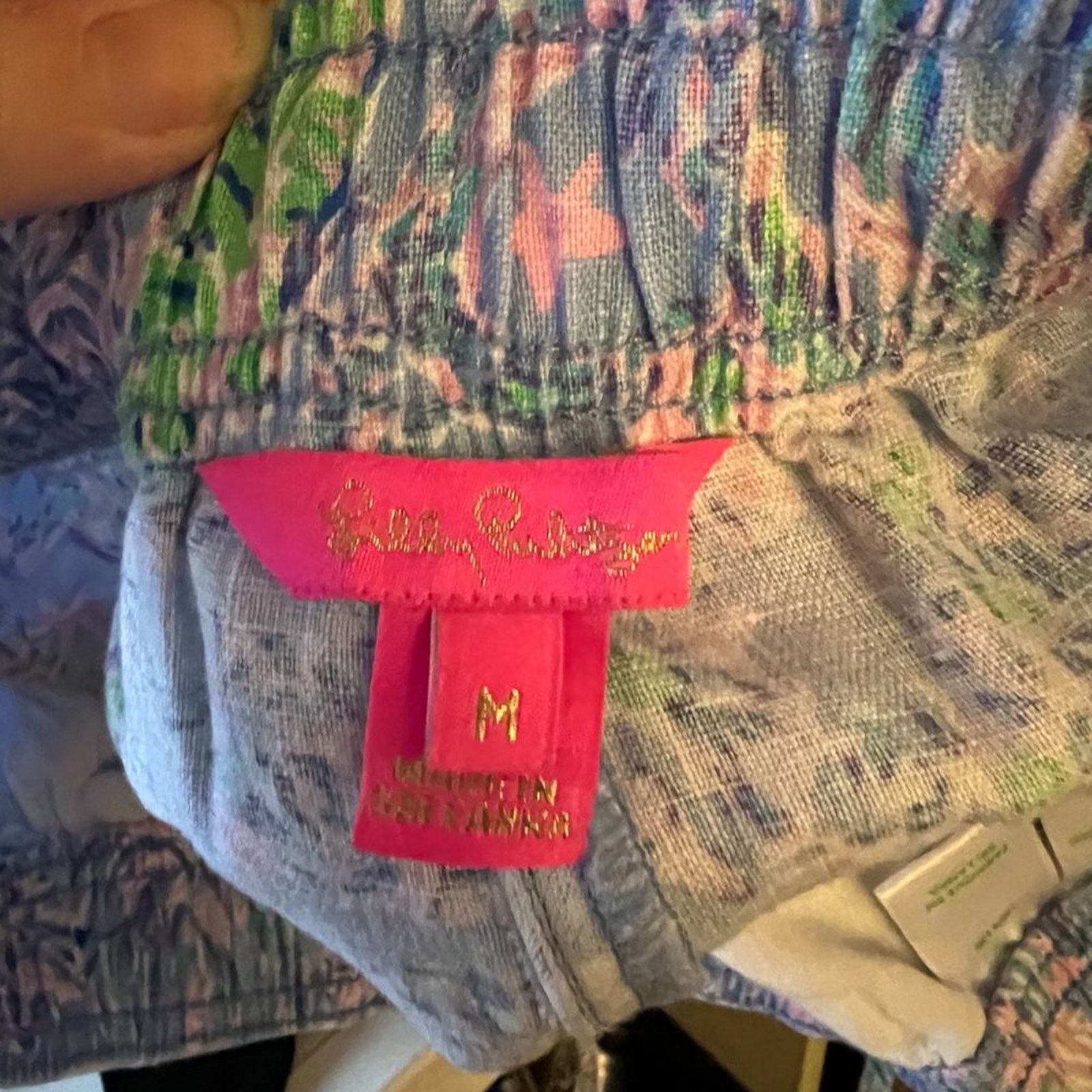 Lilly Pulitzer Lilly Pulitzer Taron Mid-Rise Linen Pant Blue Peri Medium Size 28" / US 6 / IT 42 - 13 Thumbnail