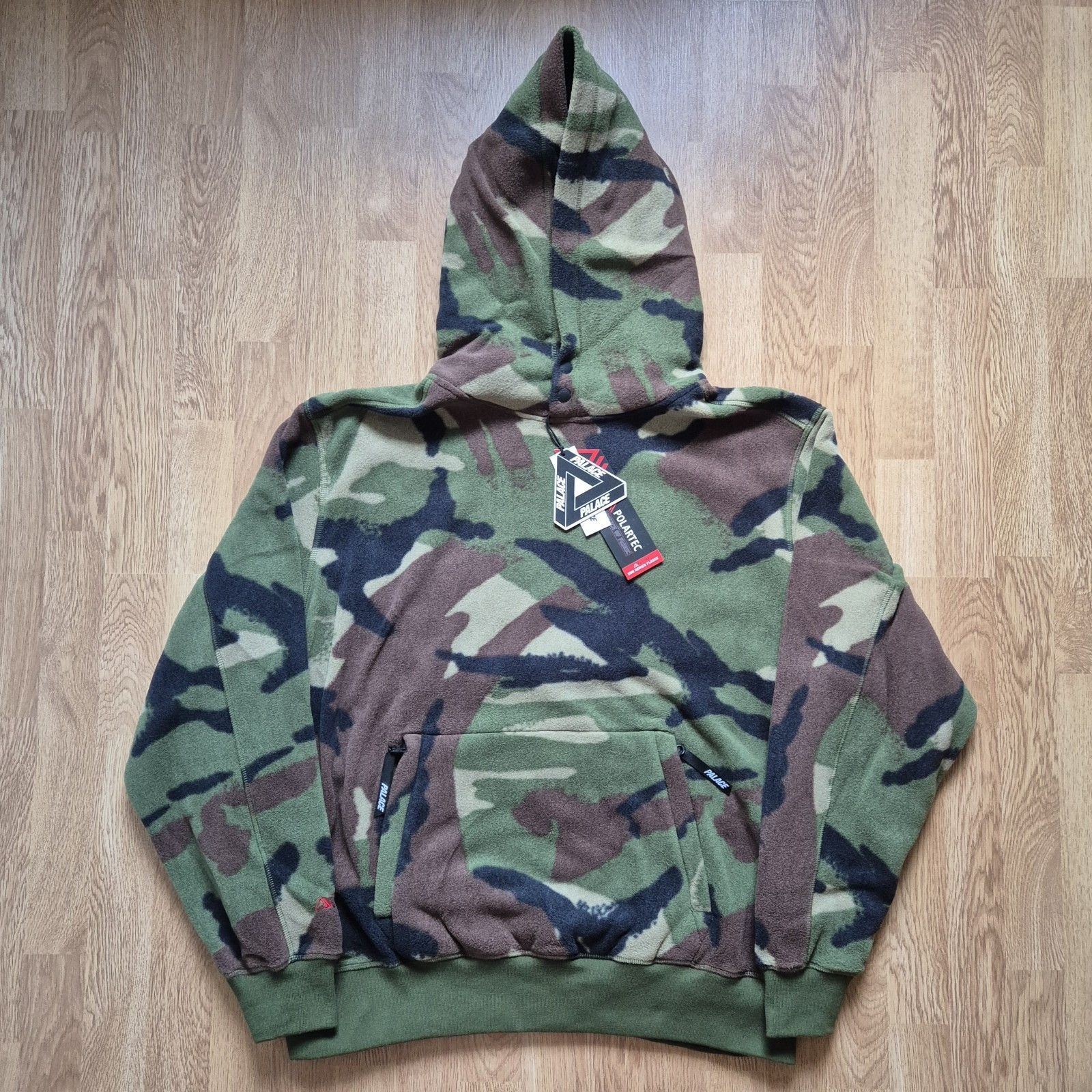 Palace Palace Polartec Lazer Hood Woodland DPM XL Brand New FW23 Size US XL / EU 56 / 4 - 1 Thumbnail