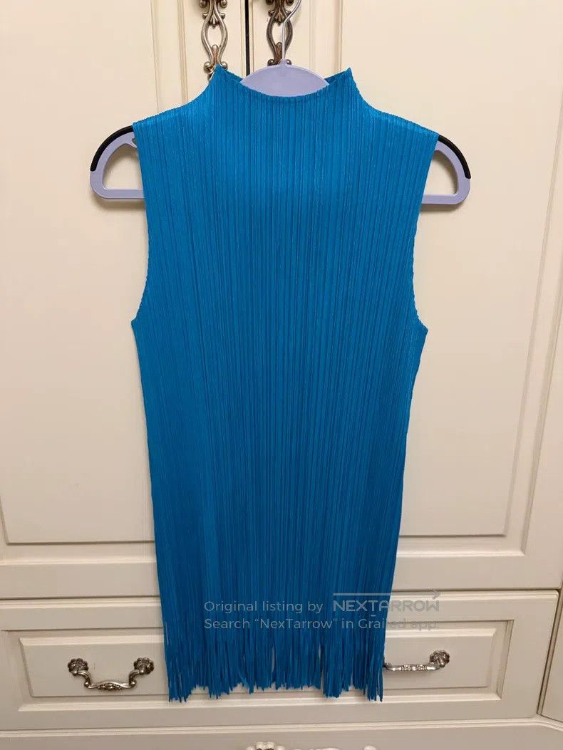Issey Miyake size:one size Fringed Sleeveless High-neck Mi