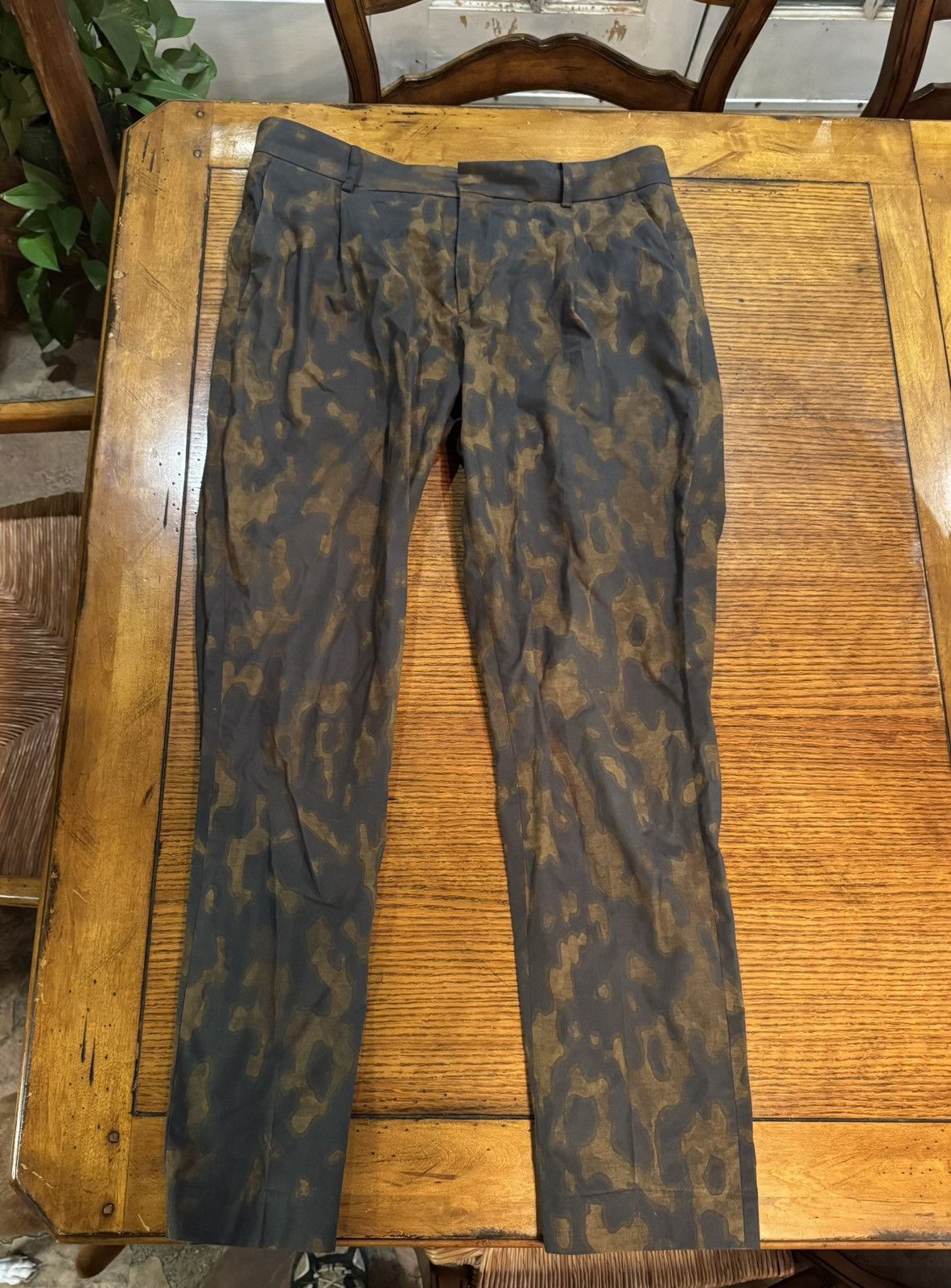 Dries Van Noten Camo Trousers Sz 50