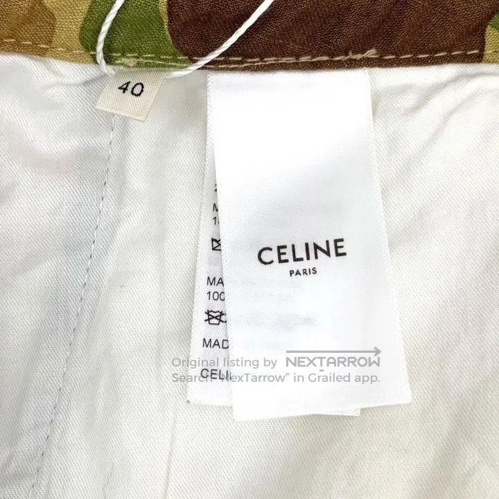 Celine Celine Camo Cargo Drawstring Pants. Size US 40 / EU 56 - 7 Thumbnail