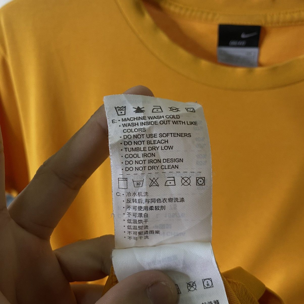 Nike × Vintage Vintage 2000s Nike Block Spell Out Tee Size US S / EU 44-46 / 1 - 6 Thumbnail