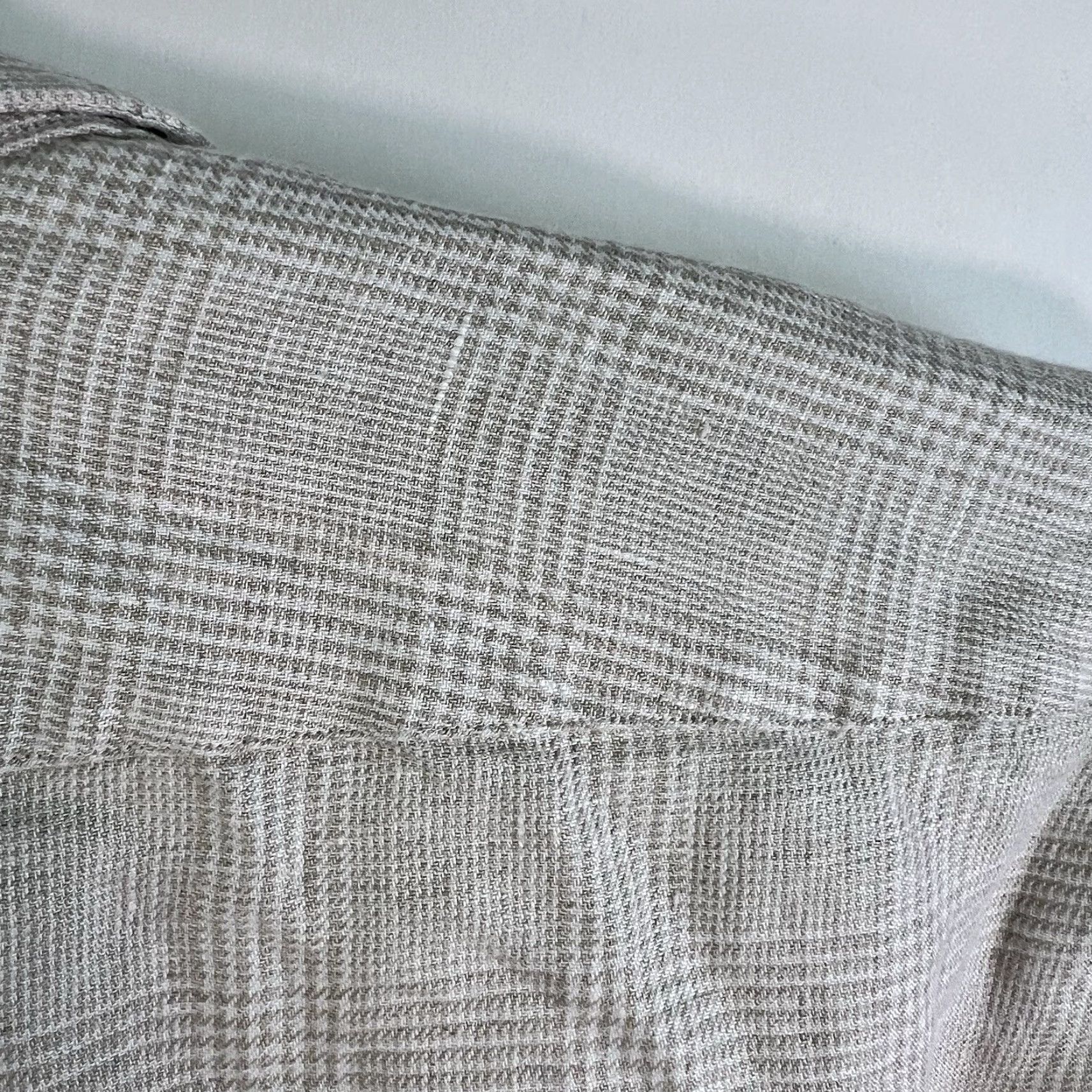 Proper Cloth VINTAGE Proper Cloth men's 100% linen check button-down shirt adult 4XL beige casual summer fall breathable lightweight Size US XXL / EU 58 / 5 - 7 Thumbnail