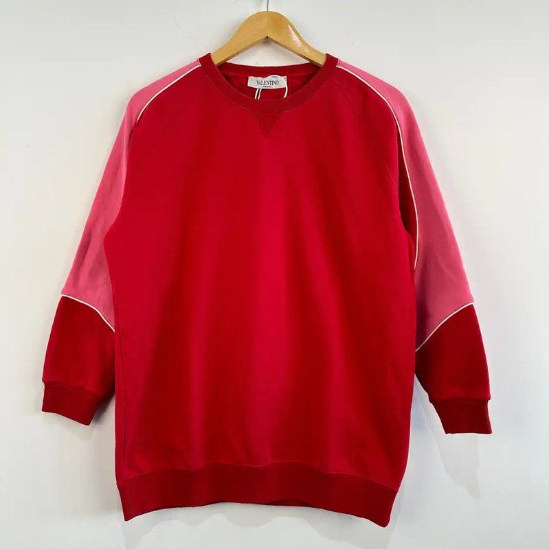 Valentino Valentino Red Cotton Women's Sweatshirt 0089 Size XS / US 0-2 / IT 36-38 - 1 Thumbnail