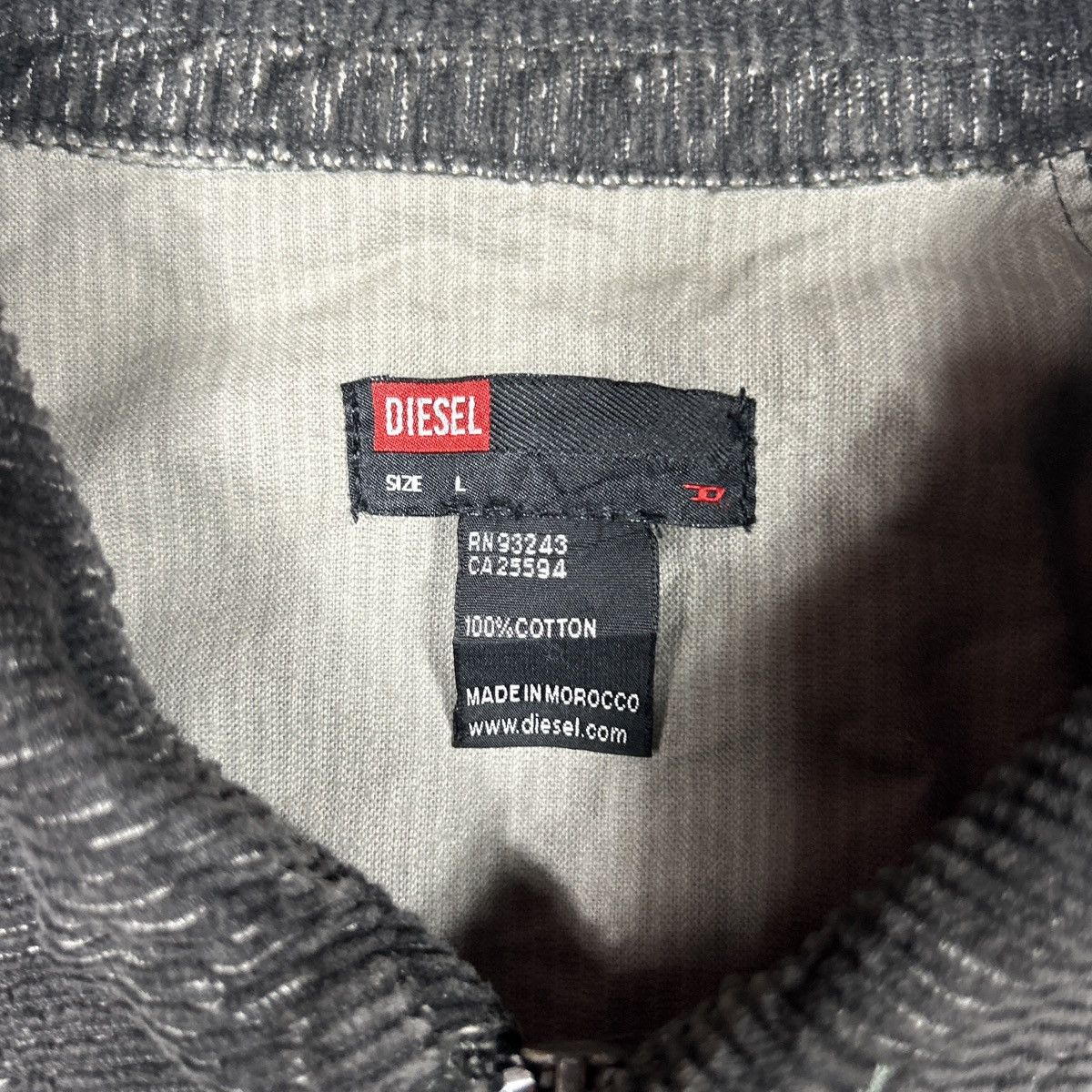 Diesel Vintage Diesel Corduroy Velour Jacket Size US L / EU 52-54 / 3 - 7 Thumbnail