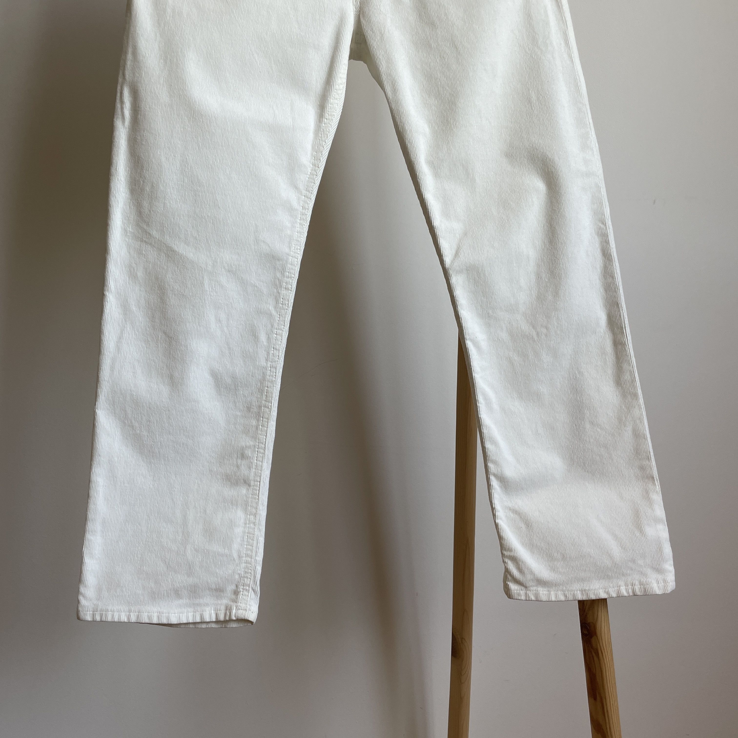 Acne Studios Acne Studios Pop Corduroy Womens White Pants Size 34 Size 34" / US 12 / IT 48 - 5 Thumbnail