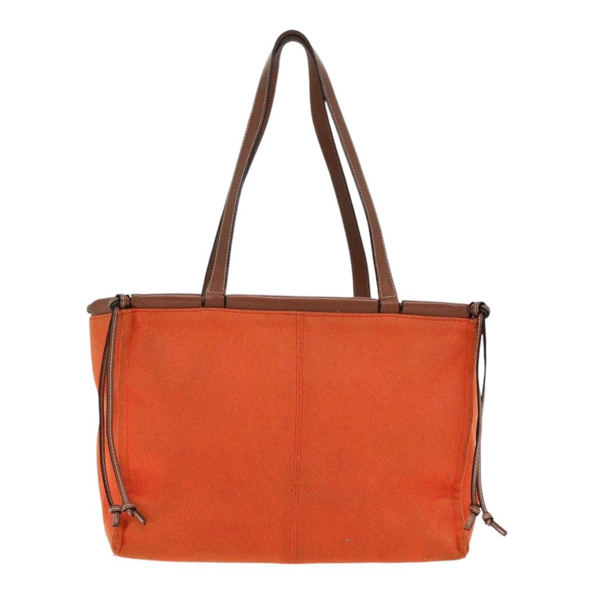 Loewe LOEWE Anagram Tote Bag Canvas Leather Orange Brown Size ONE SIZE - 2 Thumbnail