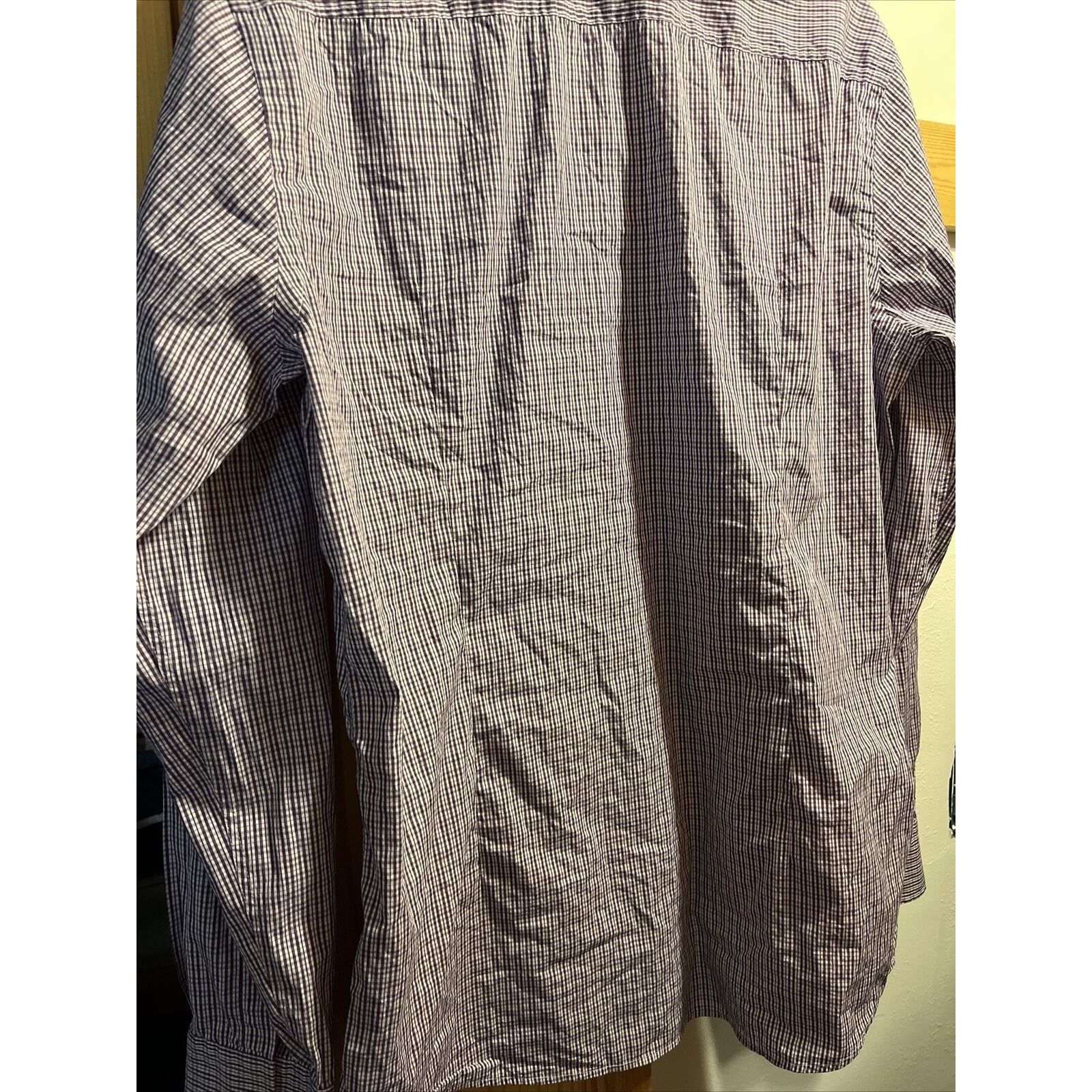 Hugo Boss Hugo Boss Men’s 16 41 Purple Check LS Slim Fit Cotton Shirt Size US L / EU 52-54 / 3 - 9 Thumbnail