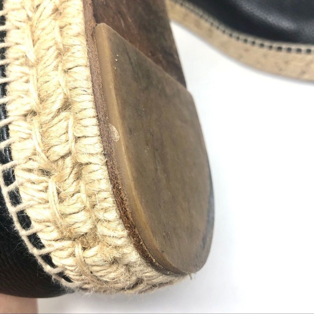 Alexander Wang Alexander Wang Devon Zip Up Black Leather Espadrilles 38 Size US 8 / IT 38 - 9 Thumbnail