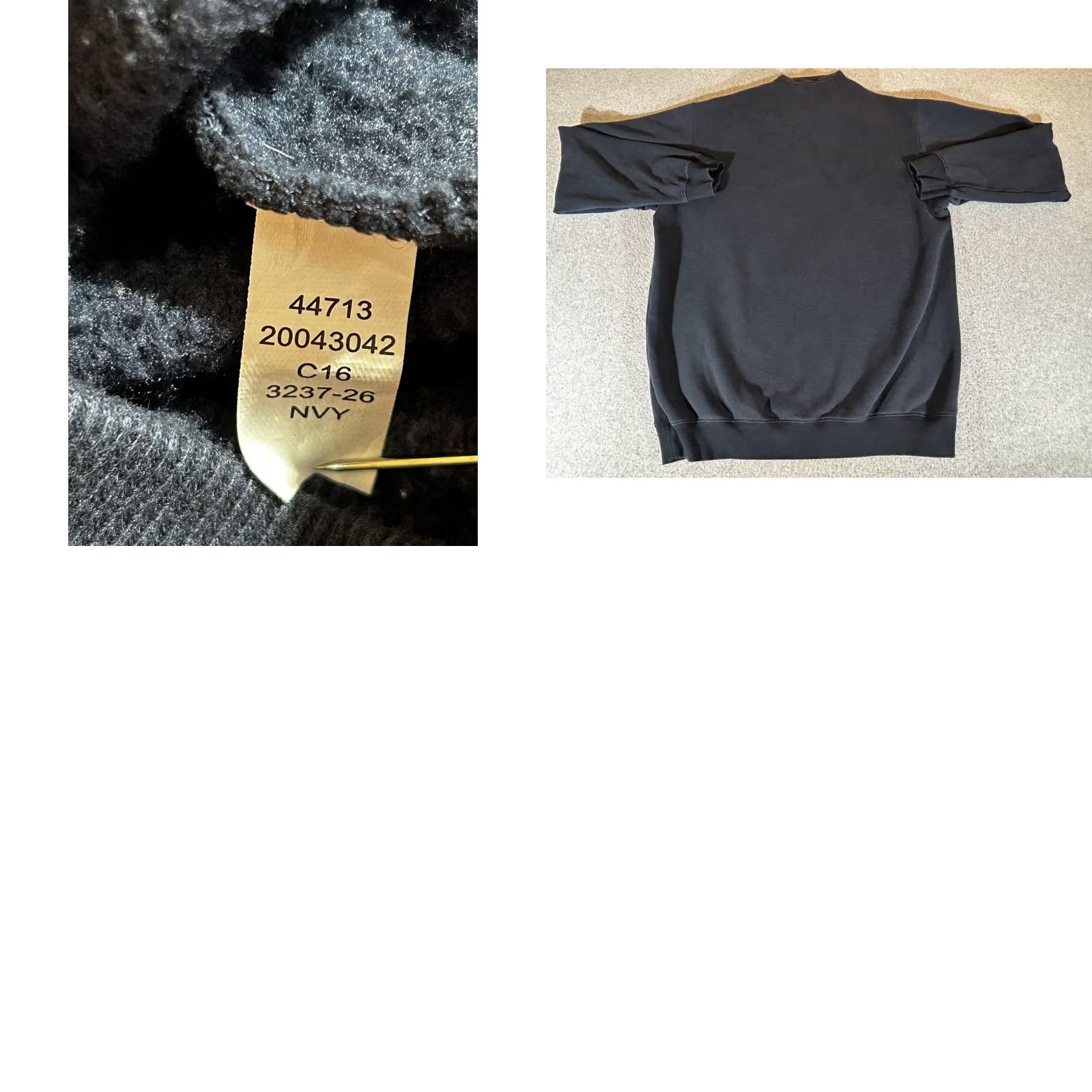 Duluth Trading Company Duluth Trading Co Sweatshirt Mens LT Tall Blue Pullover Fleece Lined Snap Mock Neck Pockets Heavyweight Winter Size US L / EU 52-54 / 3 - 8 Thumbnail