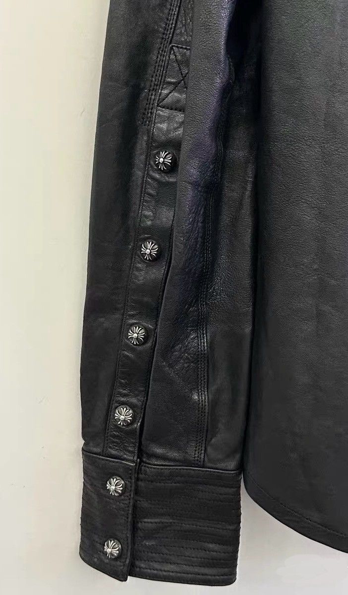 NEW Receipt Chrome Hearts Travis Scott Leather Shirt jacket