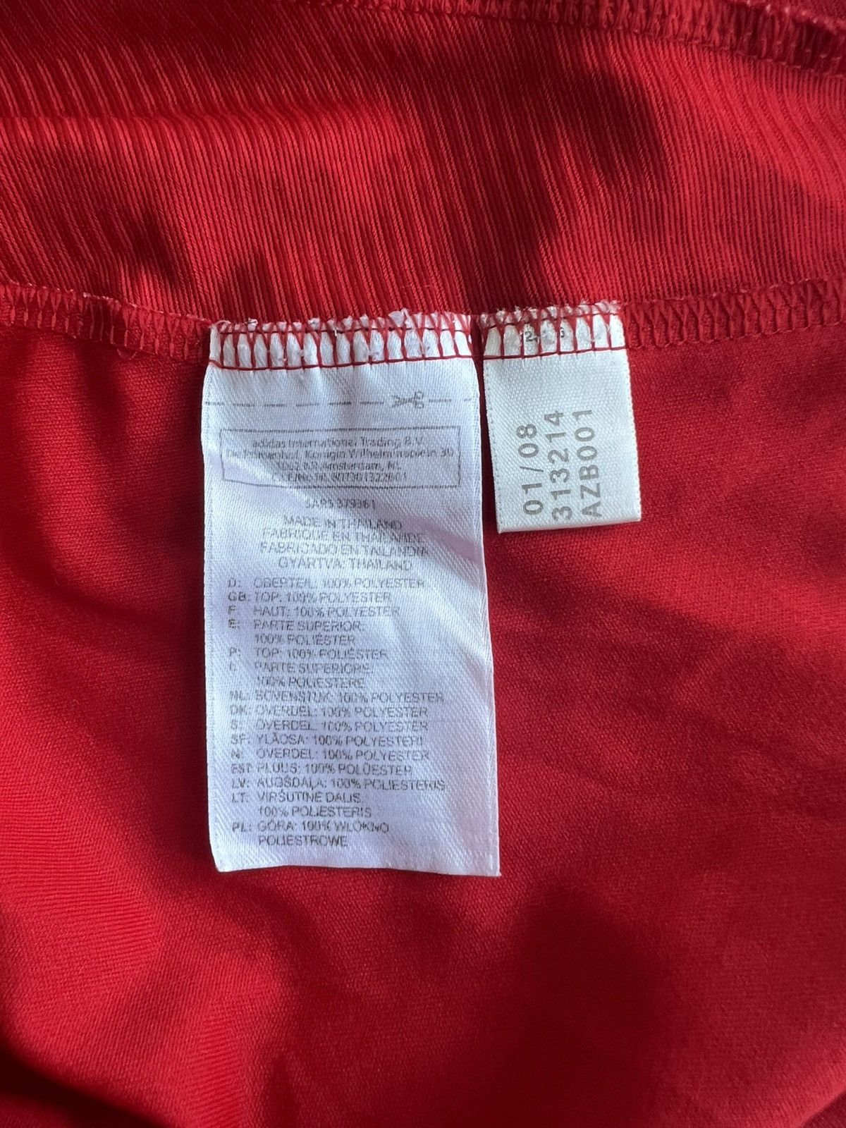 Adidas Original Adidas 2008-09 Liverpool FC Home Jersey Blocktech Size US M / EU 48-50 / 2 - 6 Thumbnail