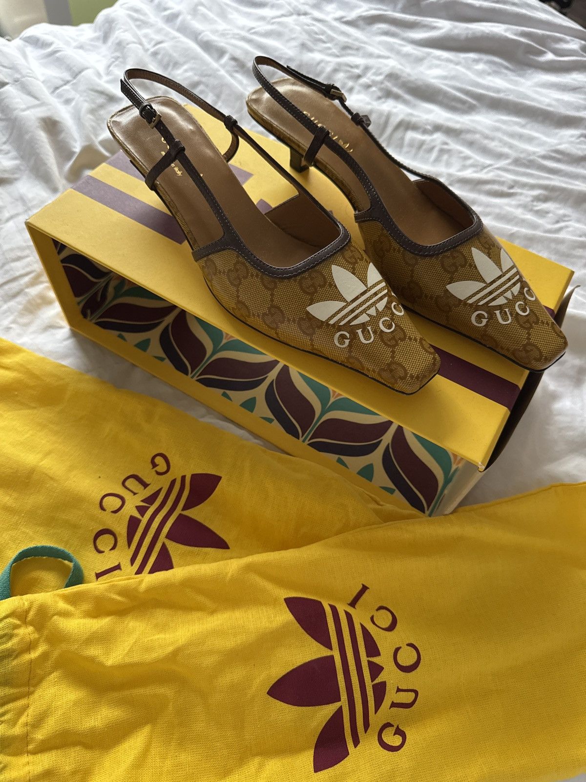 Adidas × Gucci GUCCI X ADIDAS KITTEN HEELS Size US 6.5 / IT 36.5 - 8 Thumbnail