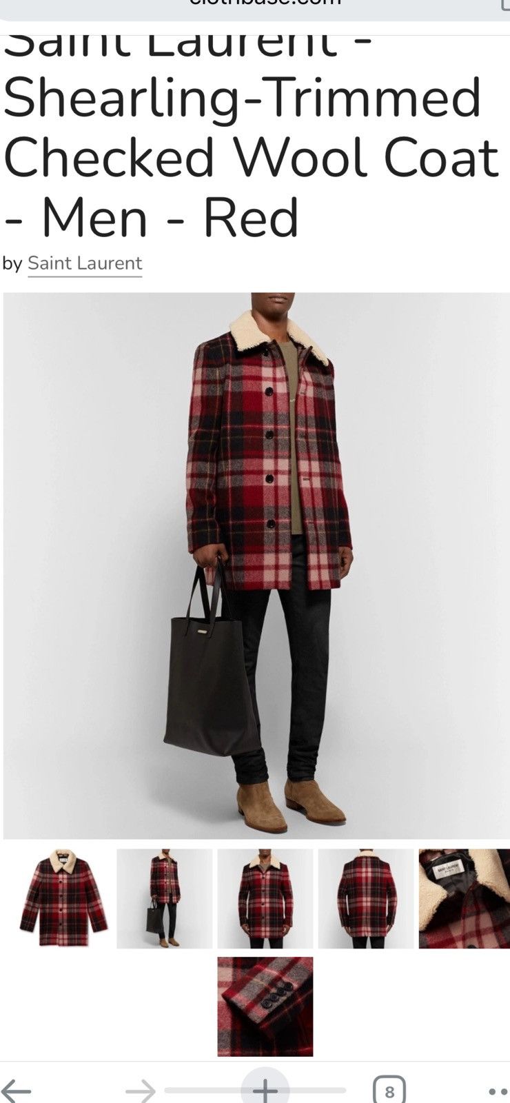 Saint Laurent Paris Saint Laurent mens overcoat. 50/40. $3650 Size US M / EU 48-50 / 2 - 1 Thumbnail