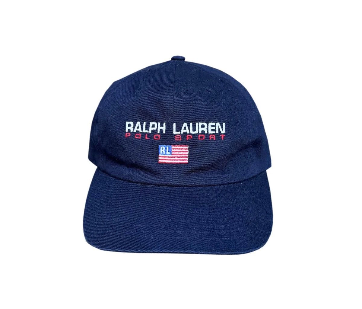 Polo Ralph Lauren Vintage Ralph Lauren Polo Sport Navy Hat Size ONE SIZE - 1 Thumbnail