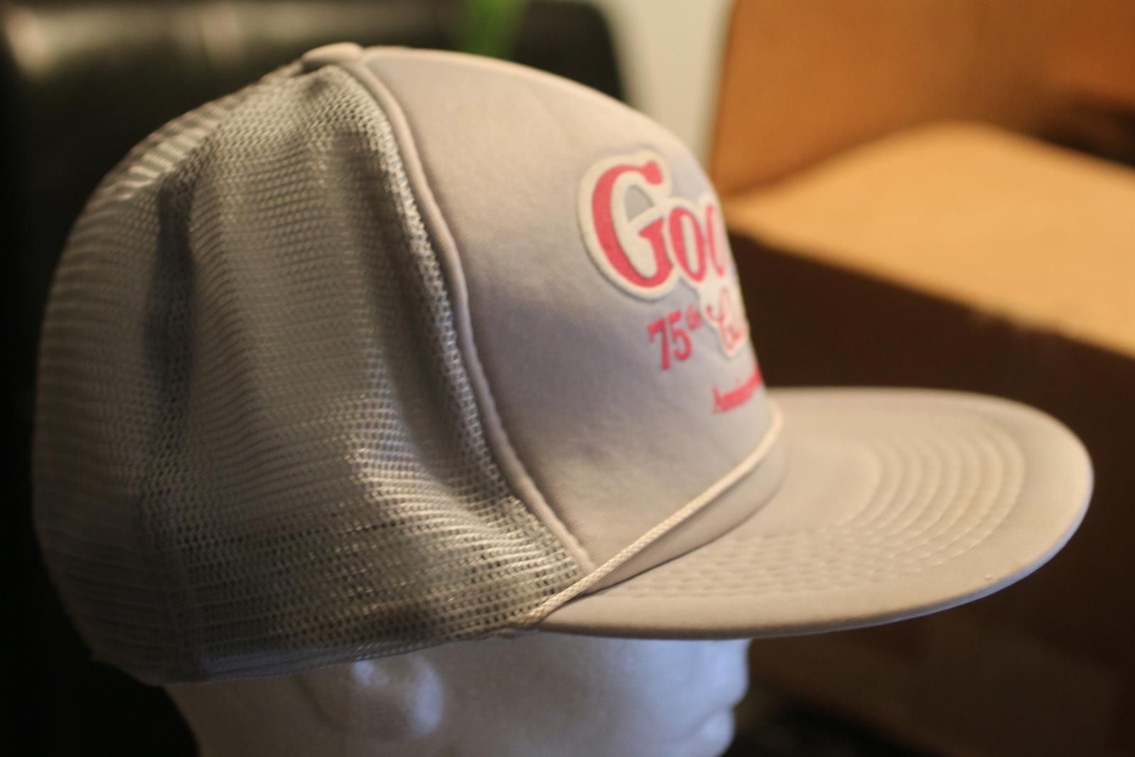 Coca Cola Goo Goo Cluster 75th Anniversary Trucker Snapback Hat Gray Size ONE SIZE - 4 Thumbnail