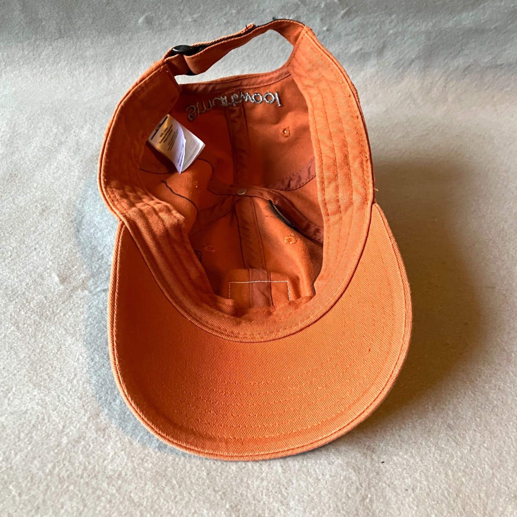 Smartwool VINTAGE Smartwool Baseball Cap Mens Adjustable Cotton Orange 90s Travel Casual Size ONE SIZE - 6 Thumbnail
