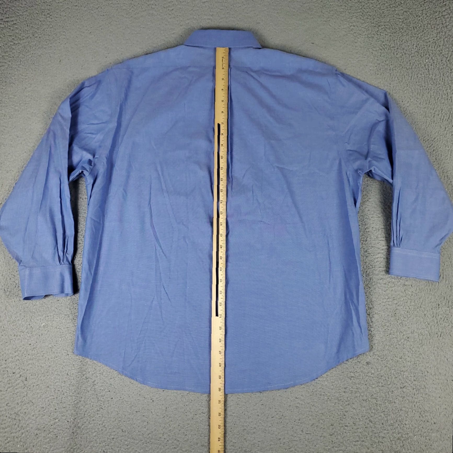 Brooks Brothers VINTAGE Brooks Brothers Shirt Mens 16.5 Blue Traditional Dress Button Up Long Sleeve Size 42R - 3 Thumbnail