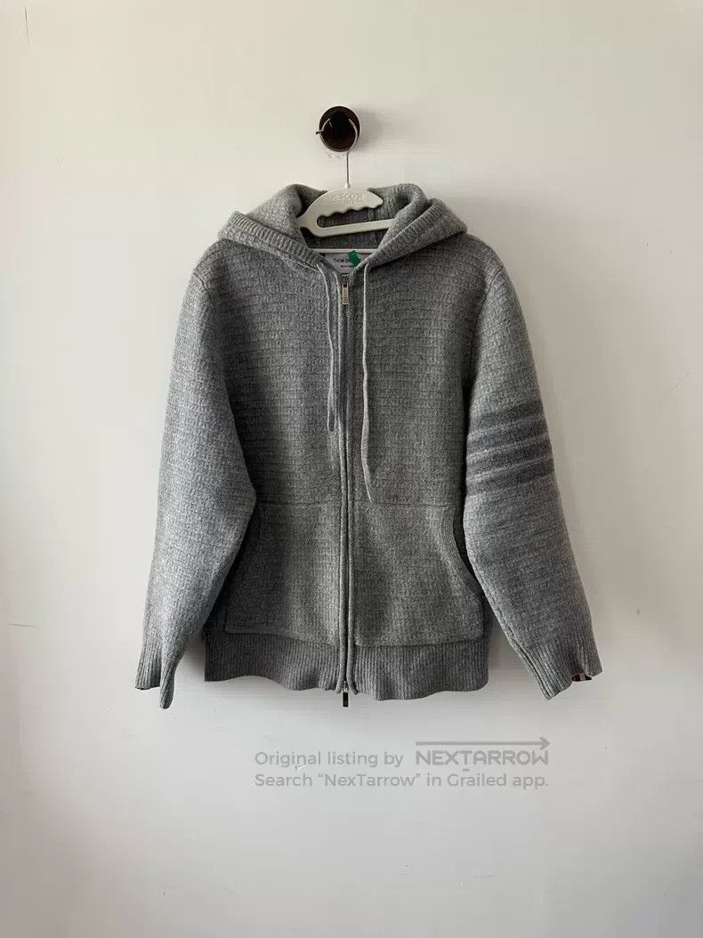 Thom Browne Thom Browne Wool Zip-Up Hoodie Size US L / EU 52-54 / 3 - 1 Thumbnail