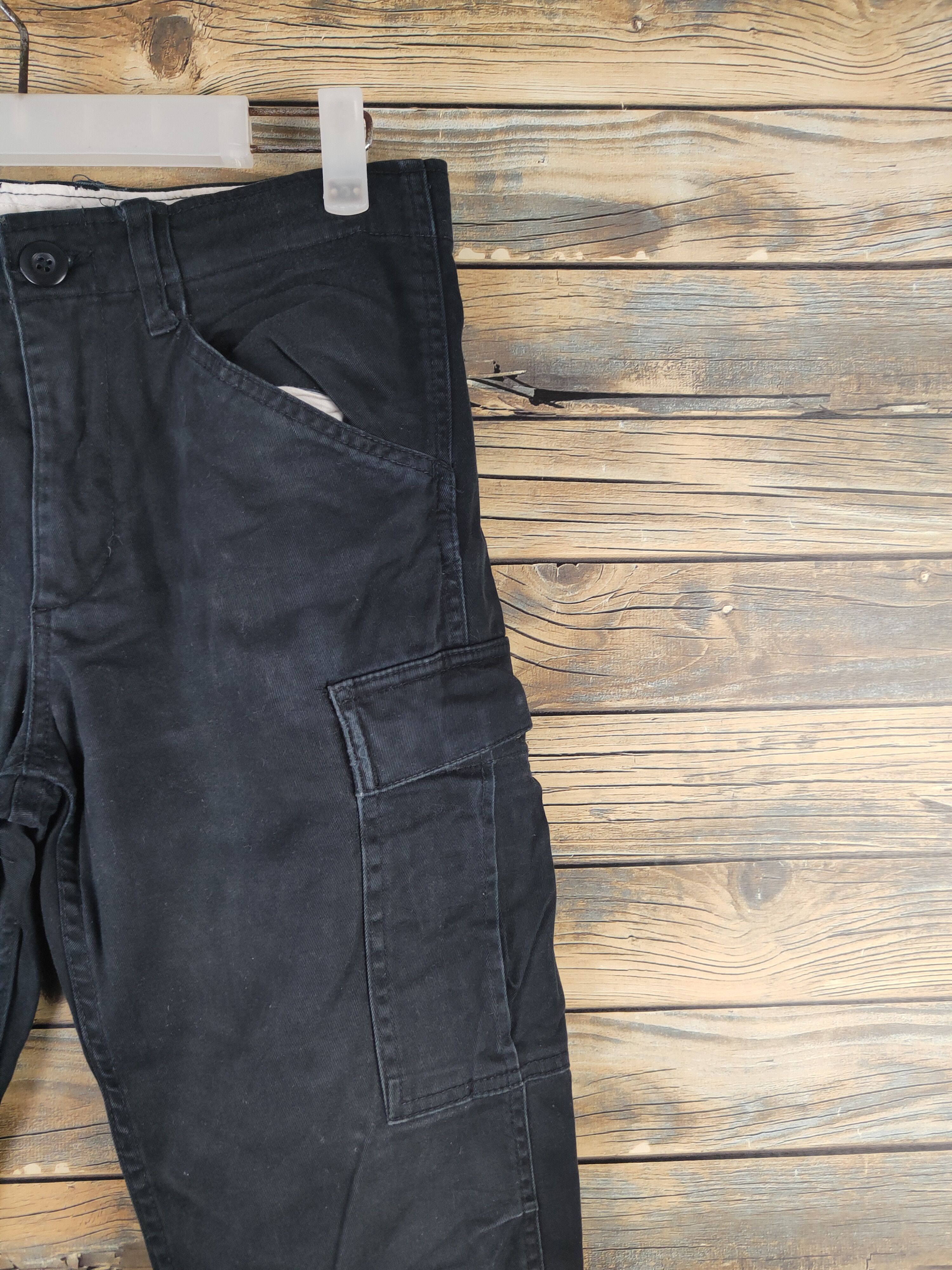 Japanese Brand DL Back Number Black Multipocket Cargo Pants #46-287T Size US 30 / EU 46 - 5 Thumbnail
