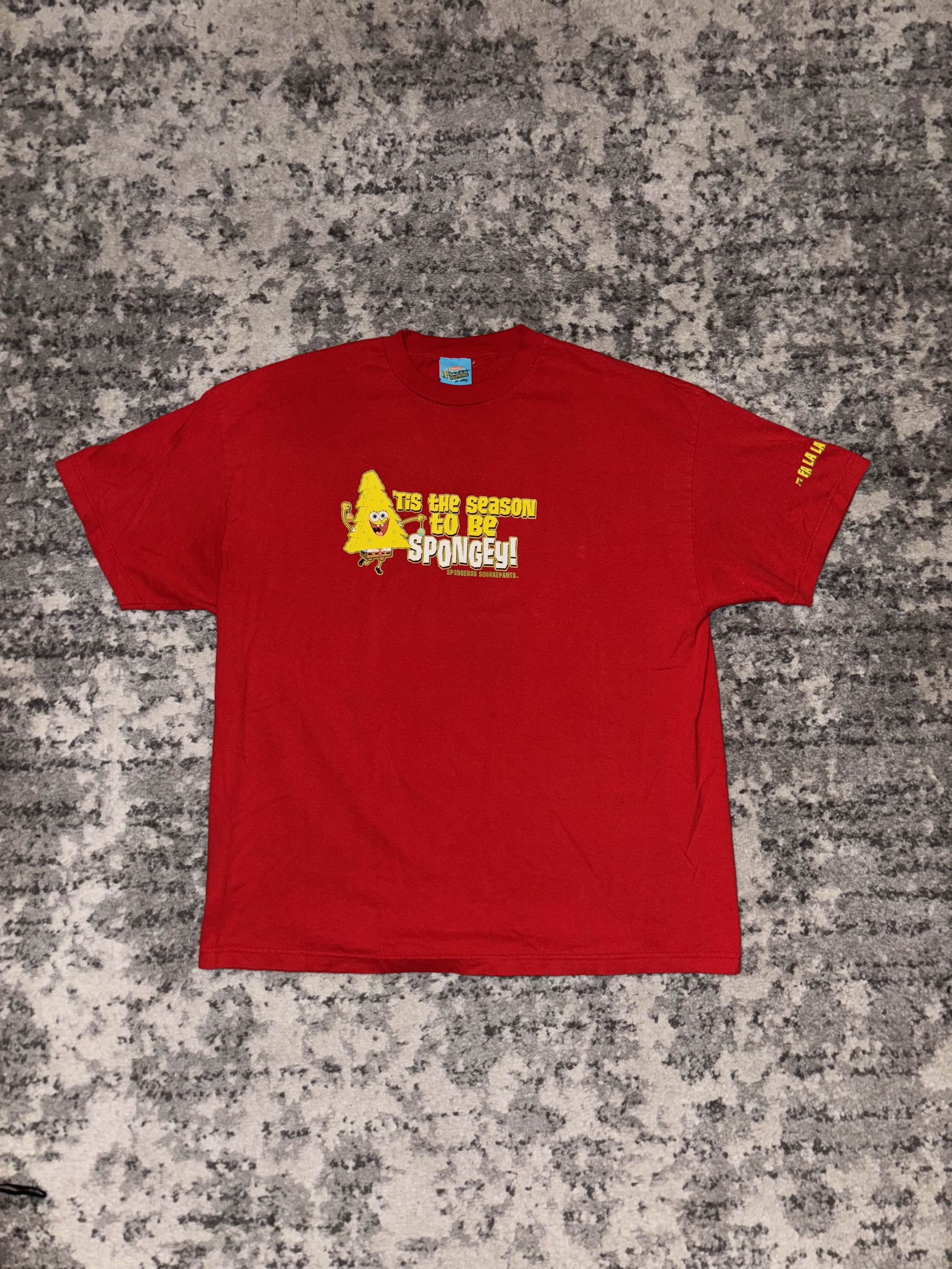 Nickelodeon 2002 Spongebob Squarepant Christmas Promo Shirt Size US XXL / EU 58 / 5 - 2 Thumbnail